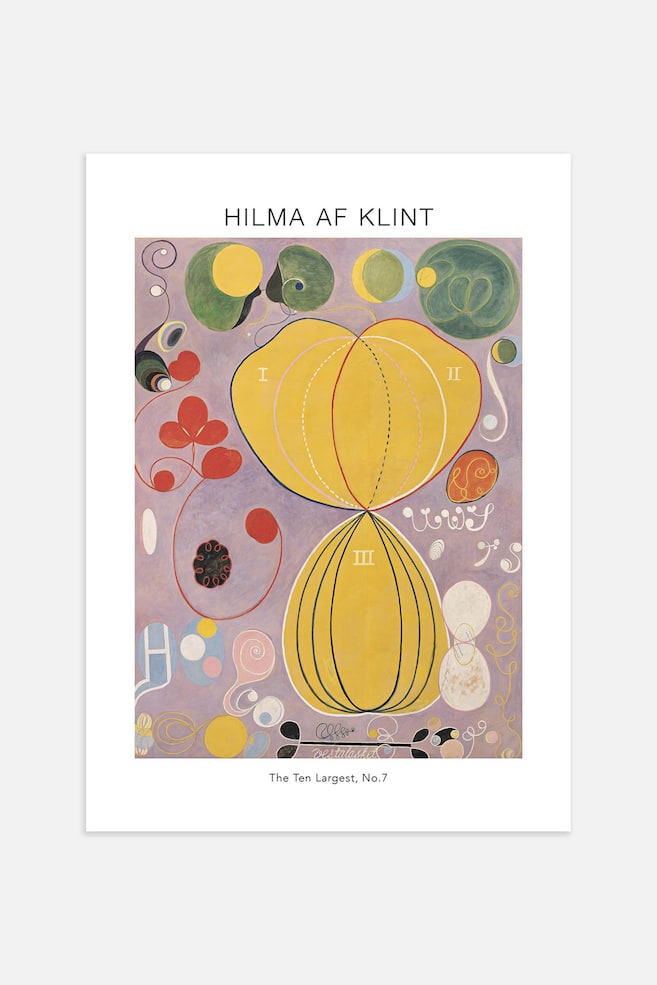 Art No.7 By Hilma Af Klint Poster - Rosa/gul/grön - 1