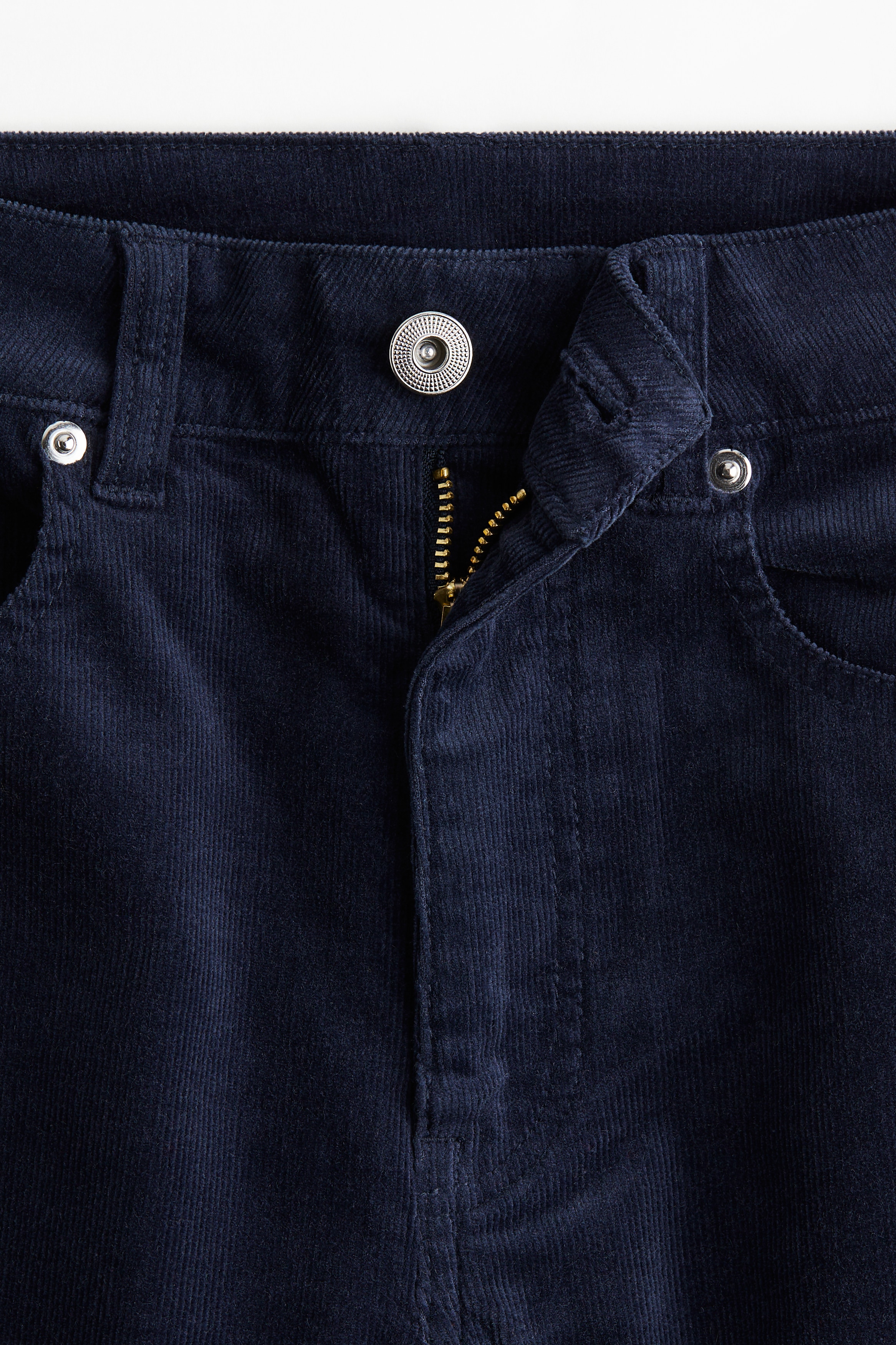 Flared corduroy trousers