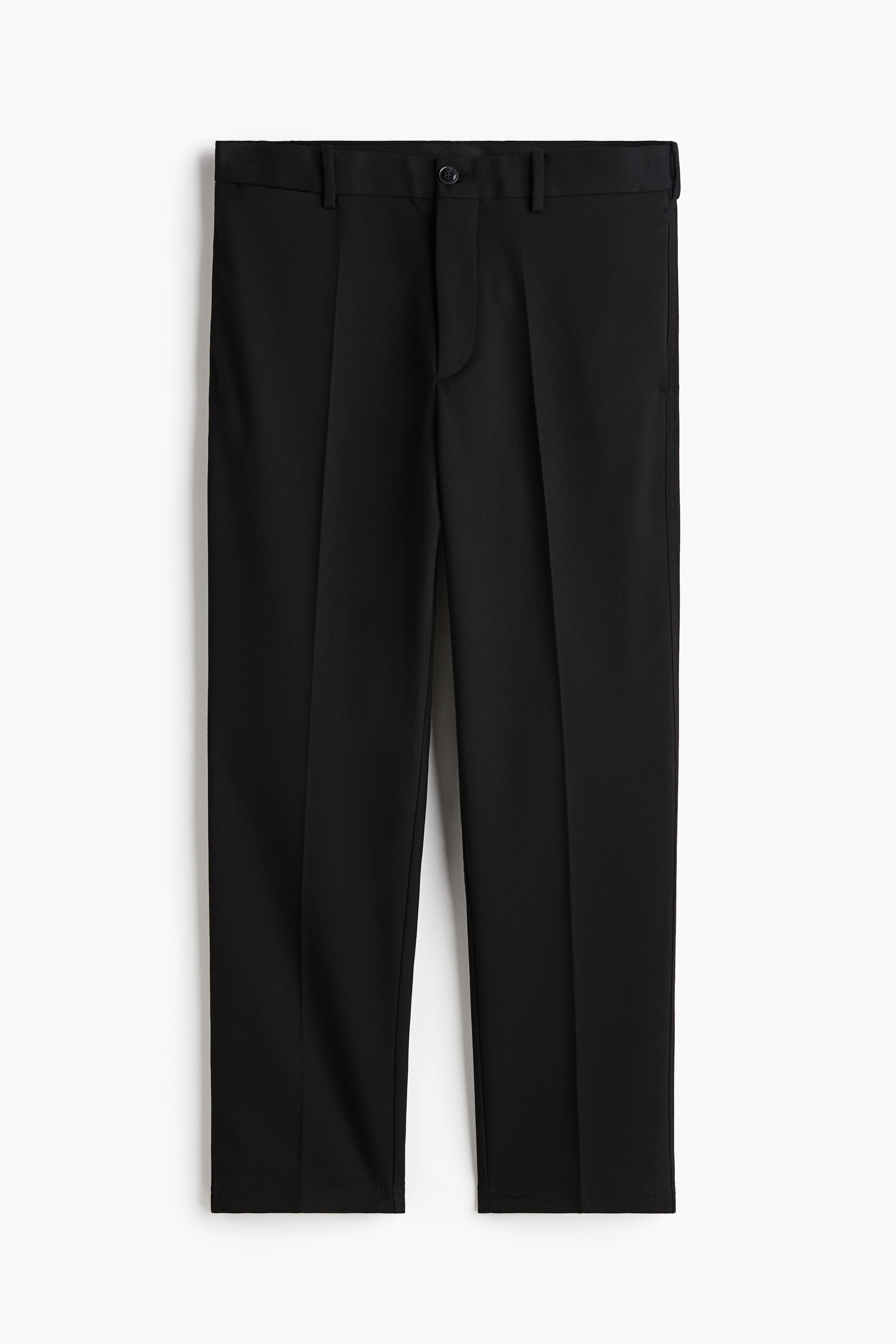 Regular Fit Cropped trousers - Black - Men | H&M GB 5