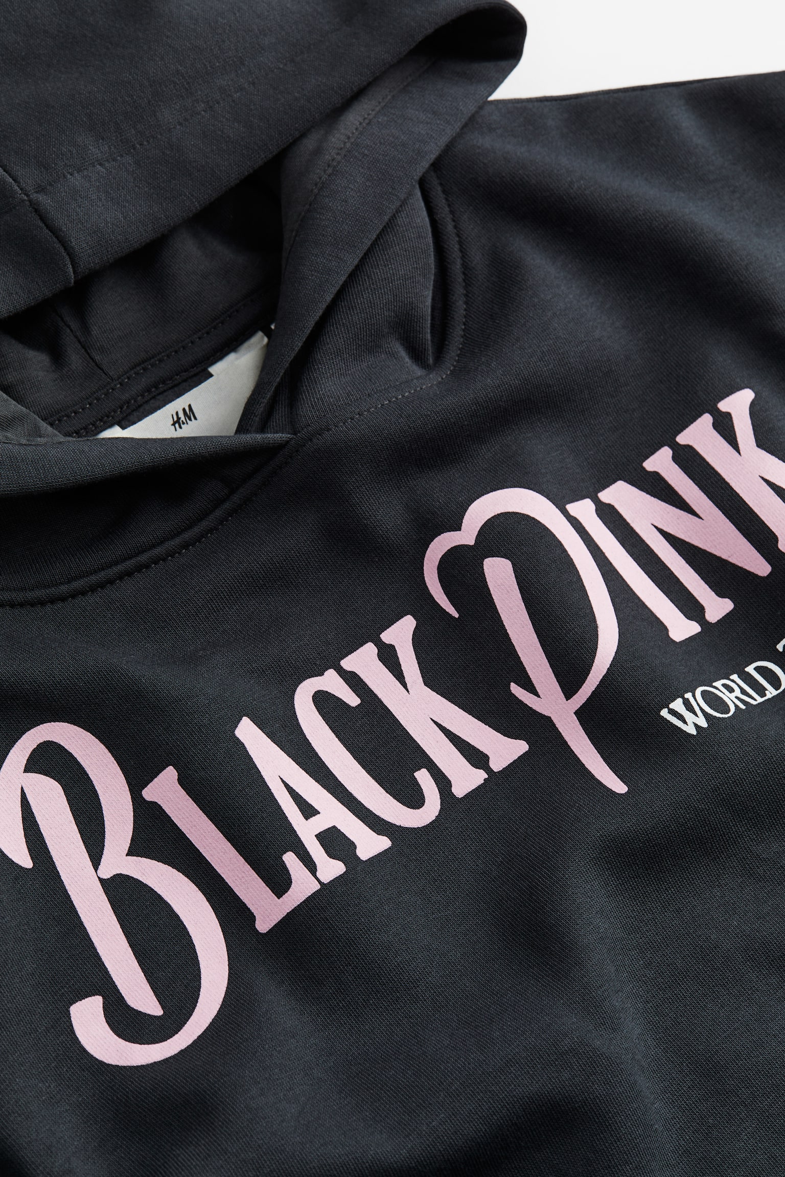 Oversized printed hoodie - Dark grey/Blackpink - 2