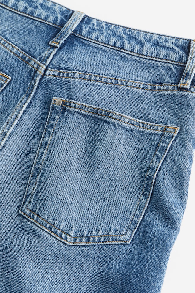Slim Straight Ultra High Jeans - Lys denimblå/Sort/Denimblå - 6