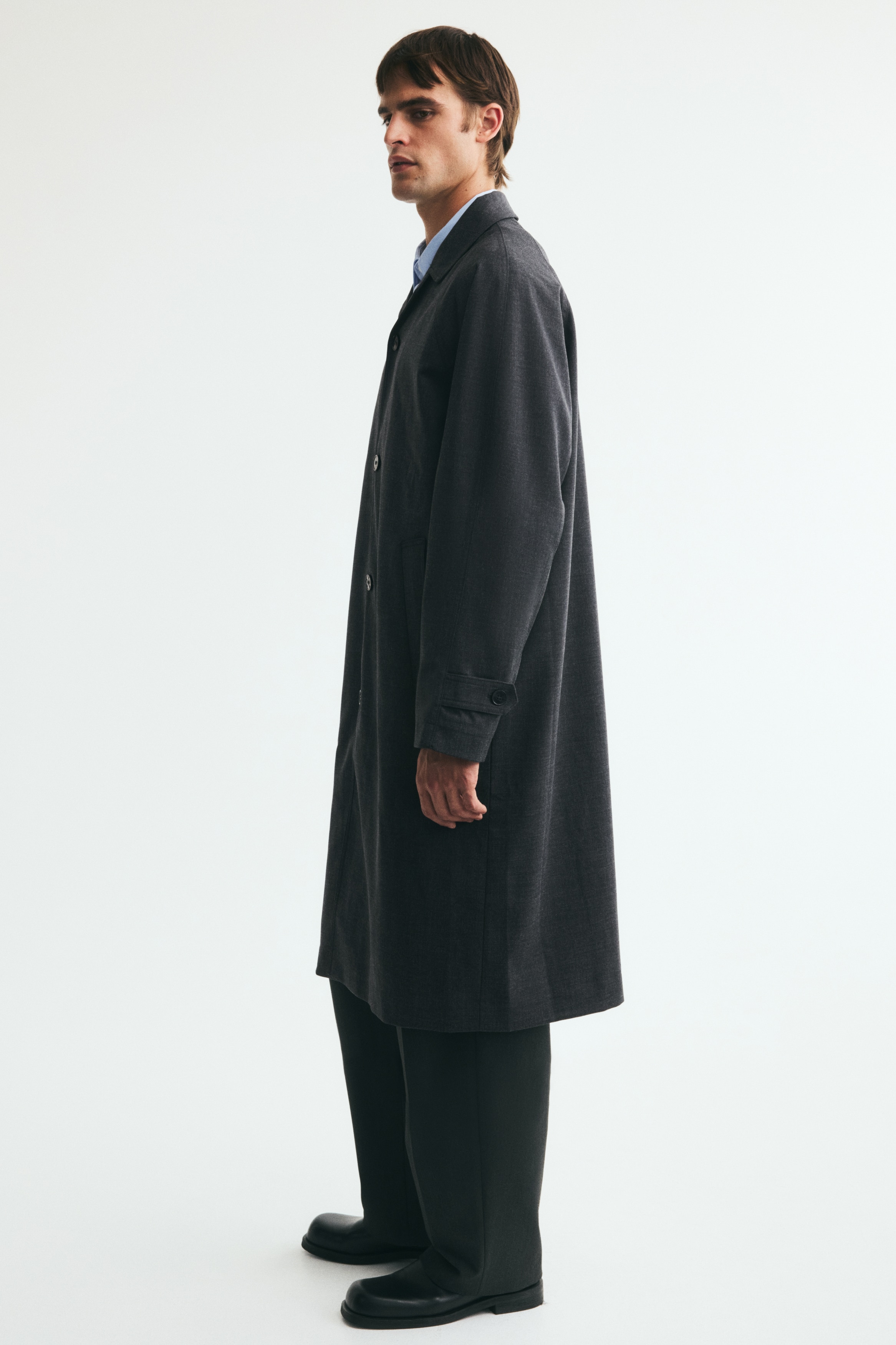 メンズ ロングコート | ウール、フェルト、パーカー | H&M JP