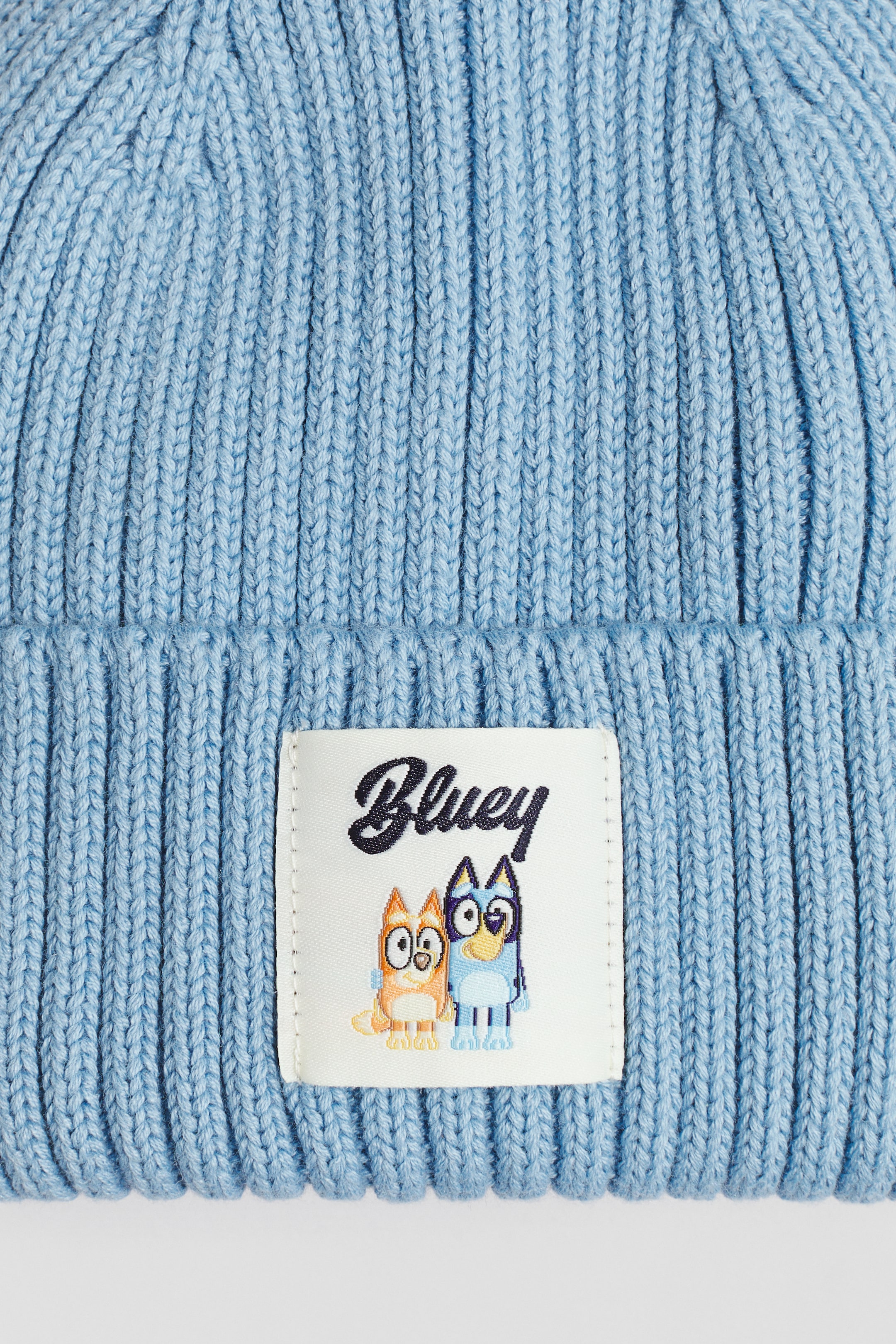 Ampliar la imagen: Appliquéd beanie - Dusty blue/Bluey - Kids | H&M MX 2