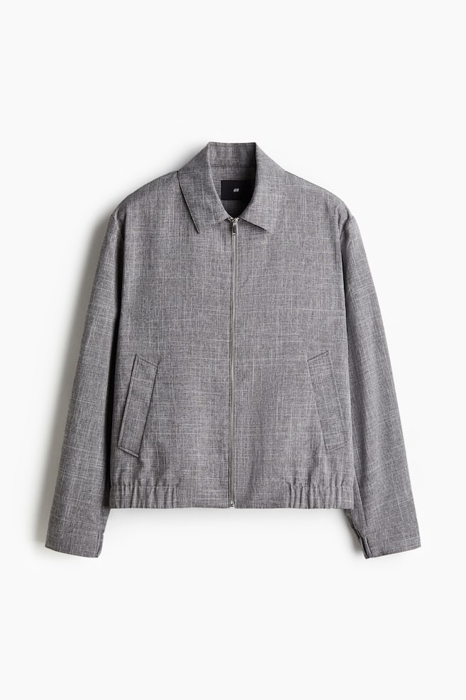 Twilljacke in Regular Fit - Dunkelgraumeliert - 1