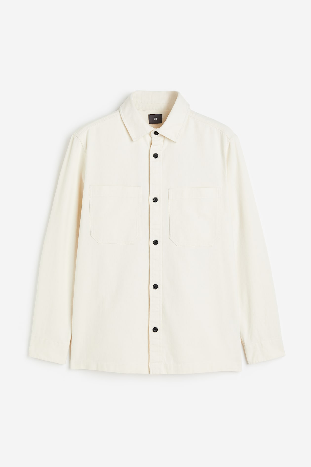 Regular Fit Overshirt - Long sleeve - Regular length - Cream - Men | H&M US