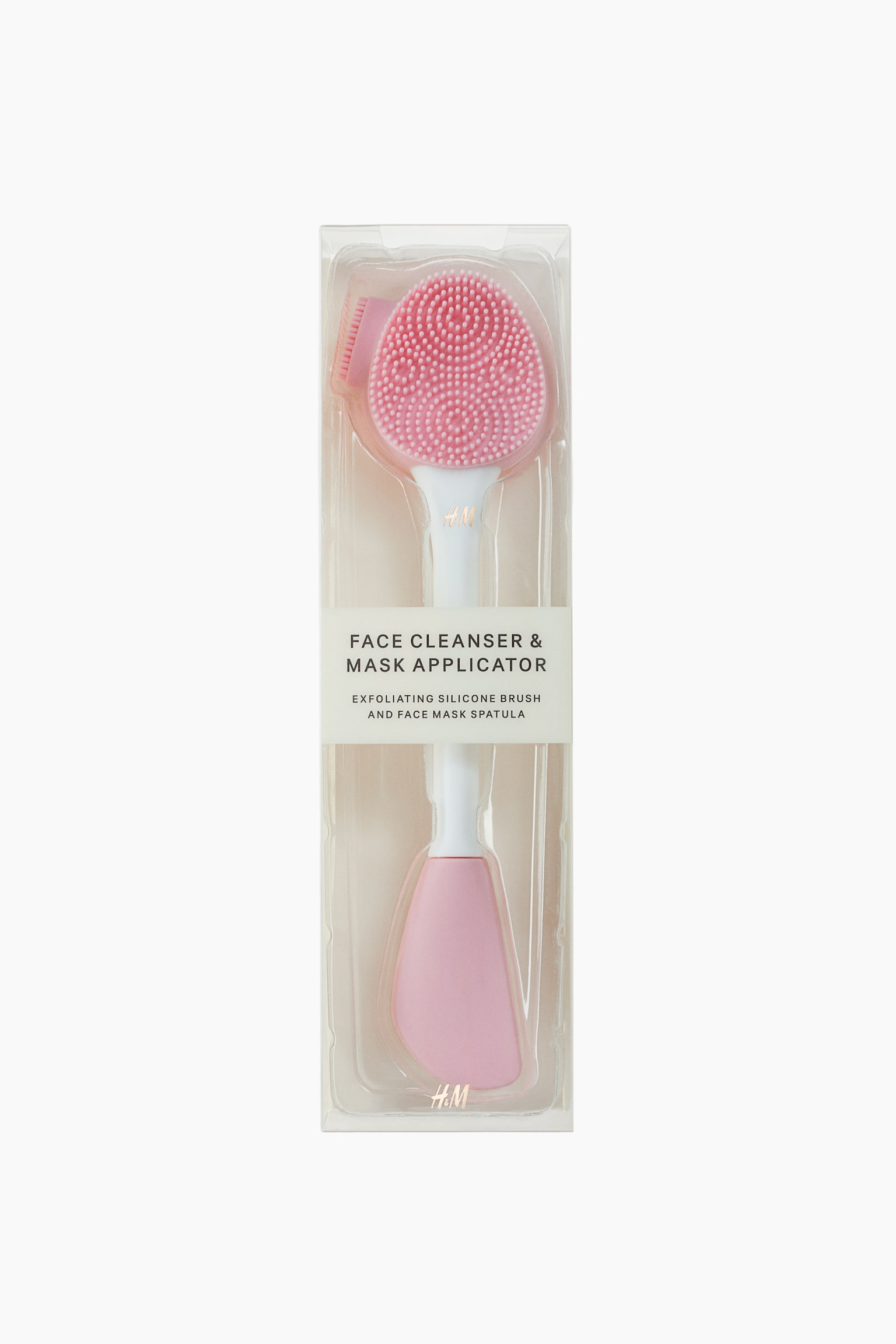 Facial cleansing brush and mask applicator - Light pink - 3