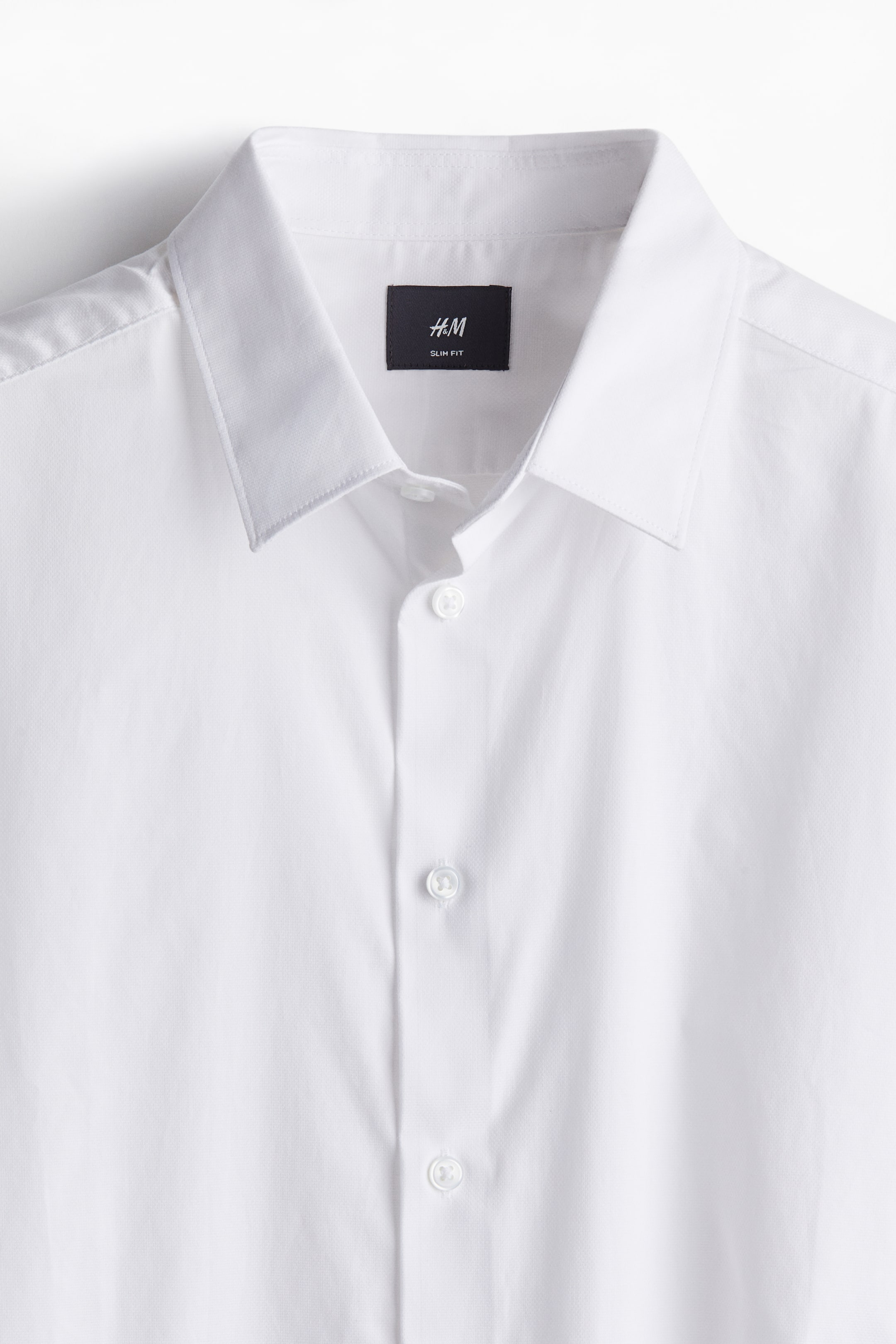 Slim Fit Shirt - White - Men | H&M GB 6