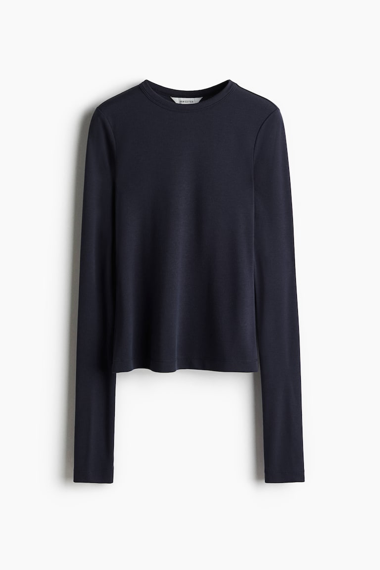 Bluza od mešavine rebrastog modala