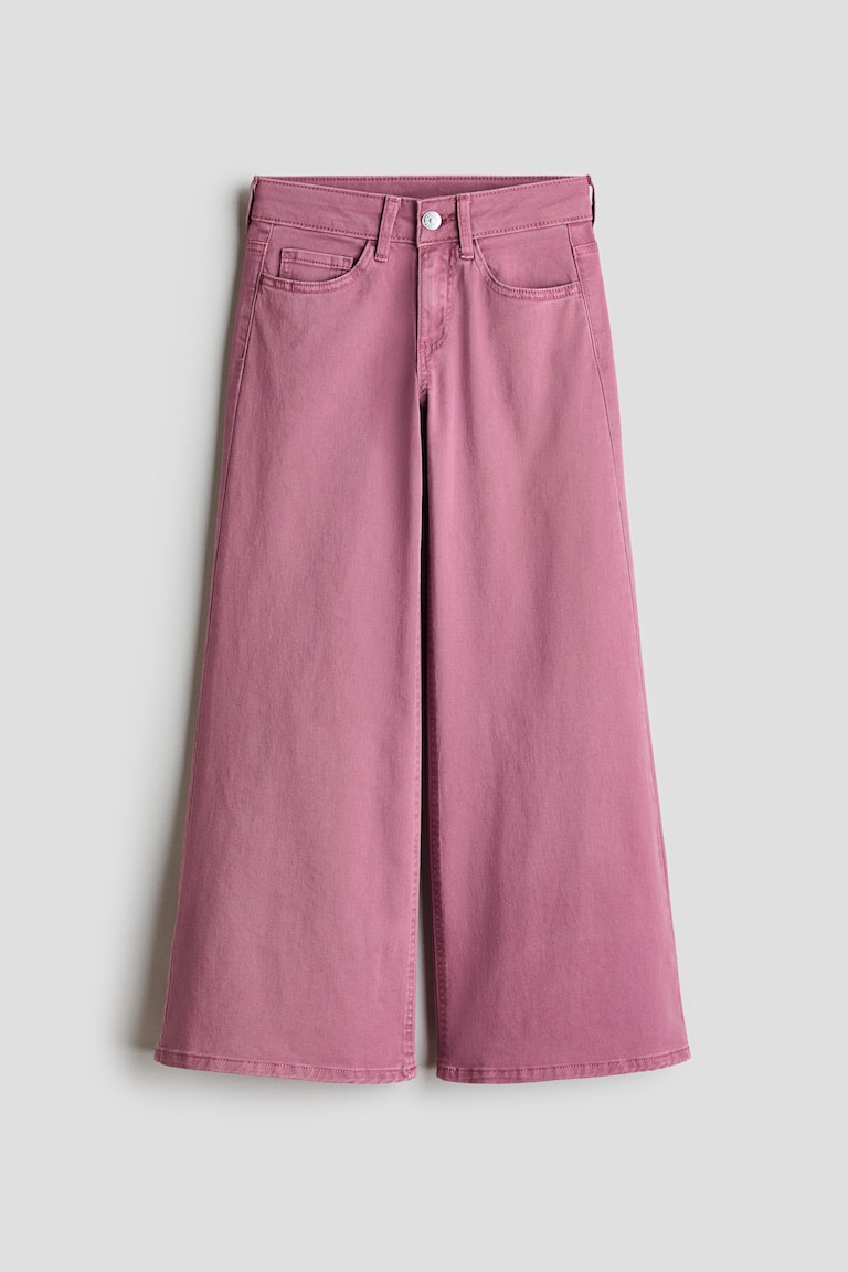 Pantalone od kepera sa širokim nogavicama