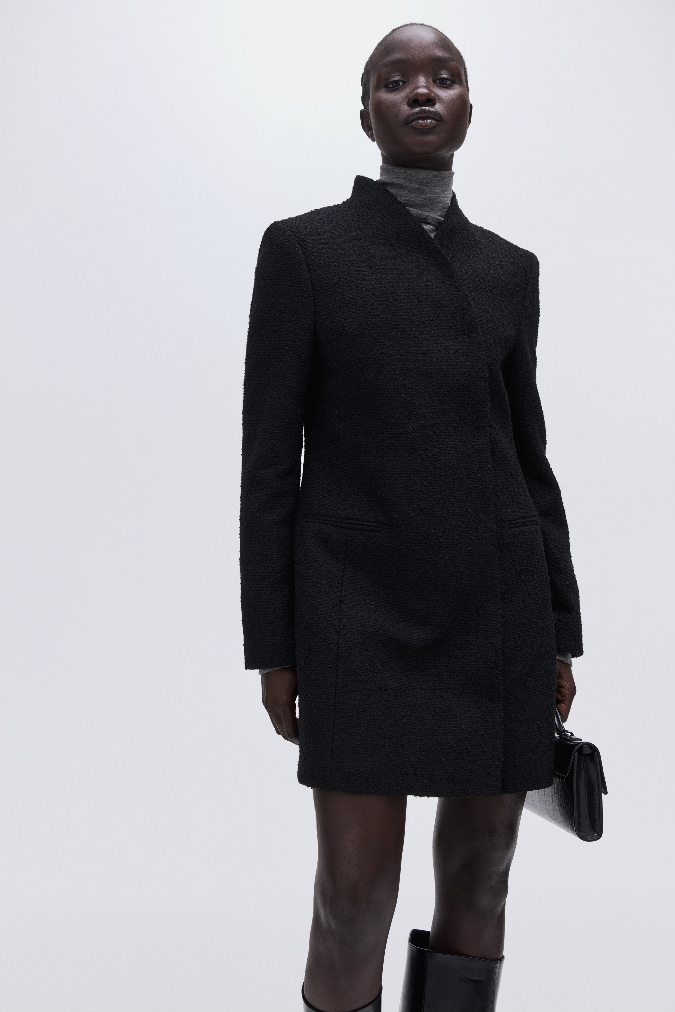 Bouclé blazer dress