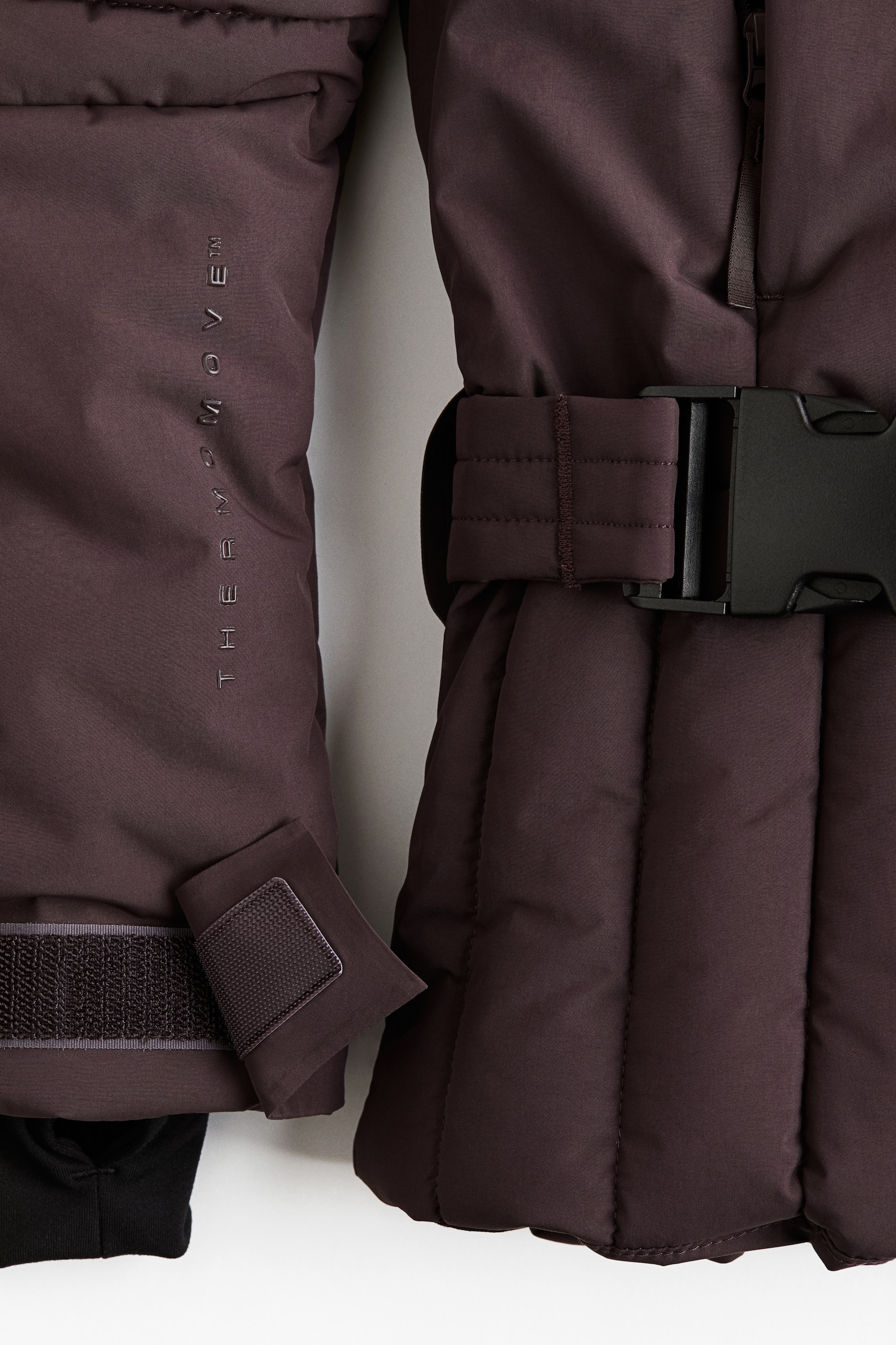 Padded ski jacket with ThermoMove™ - Aubergine purple/Cream - 5