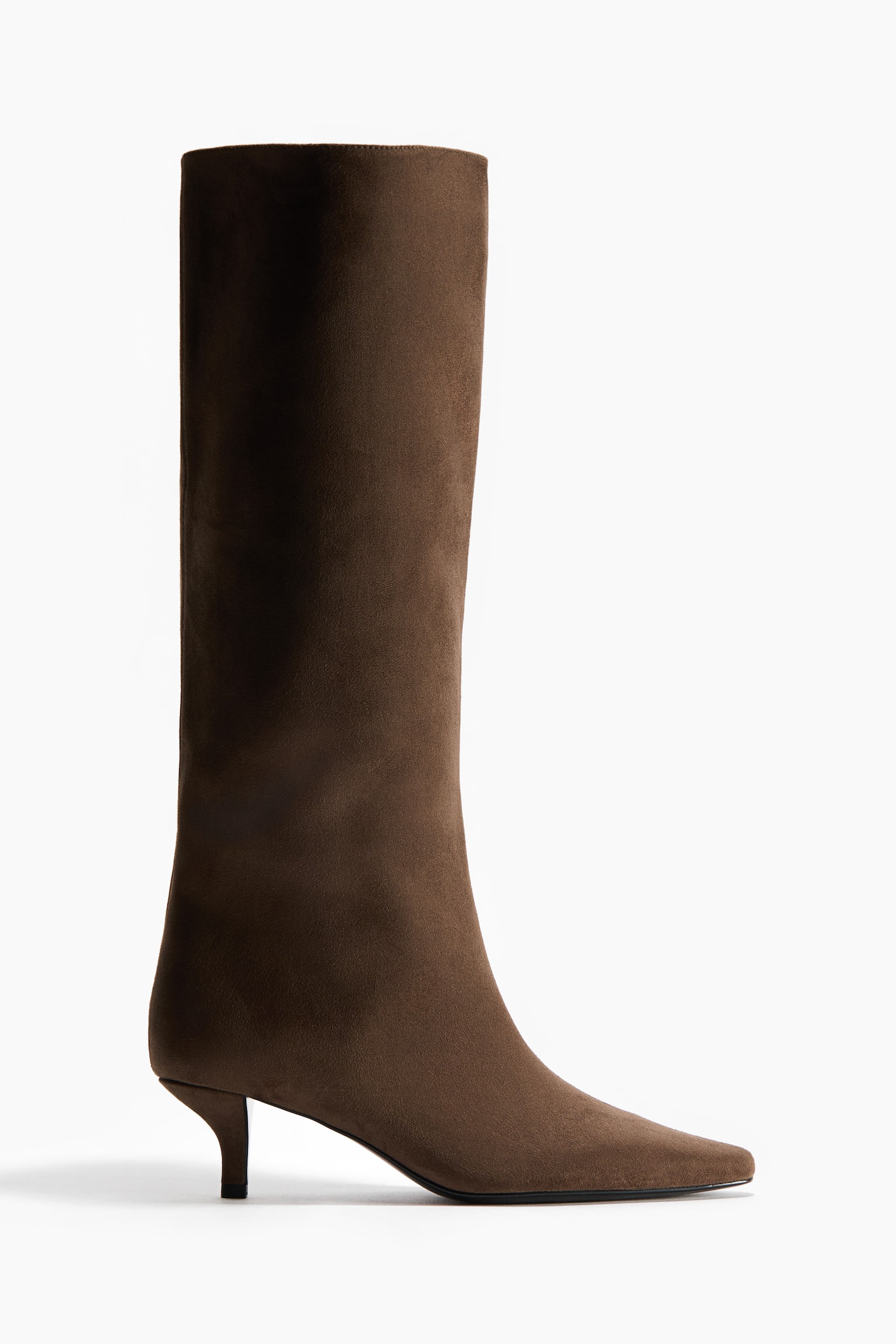 Knee-high boots - Dark khaki green/Black/Dark brown/Brown - 1