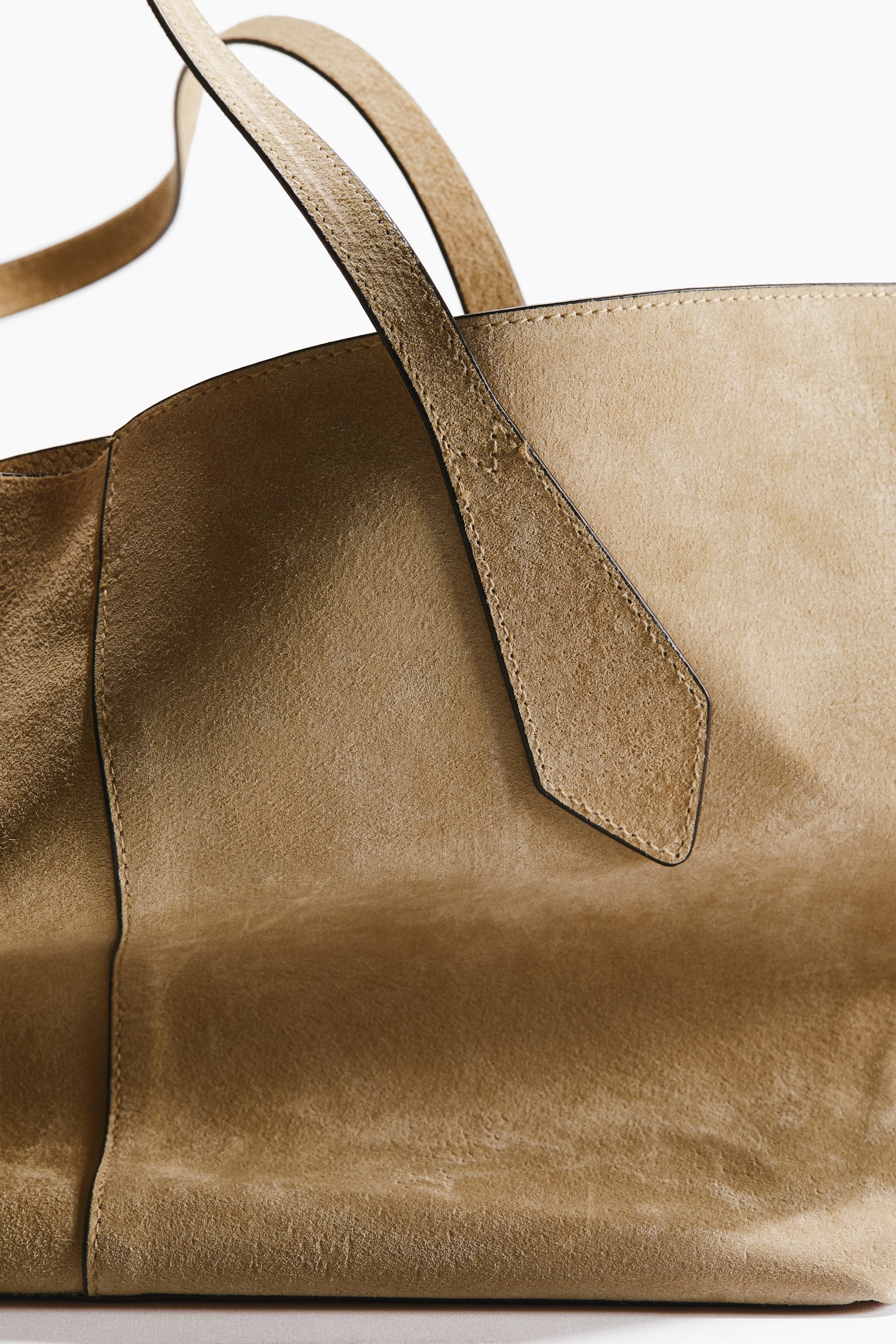 Suede shopper - Beige/Brown/Dark beige - 5