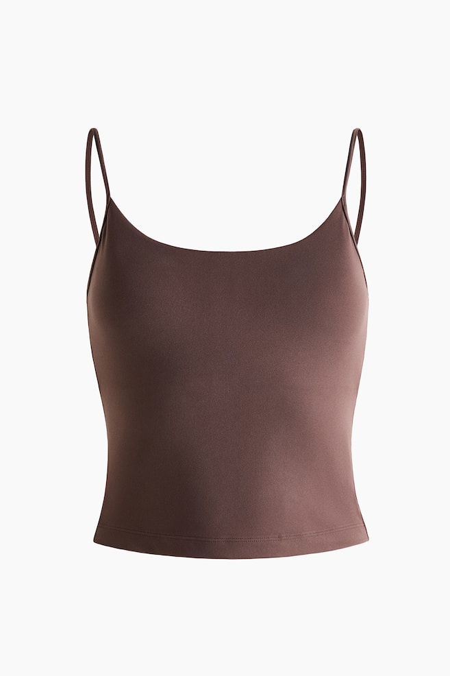 Shelf-Bra Sports Tank Top with SoftMove™ - Choco mocha/Black/White/Navy blue/Candy pink/Sage green/Lilac/Ivory - 1