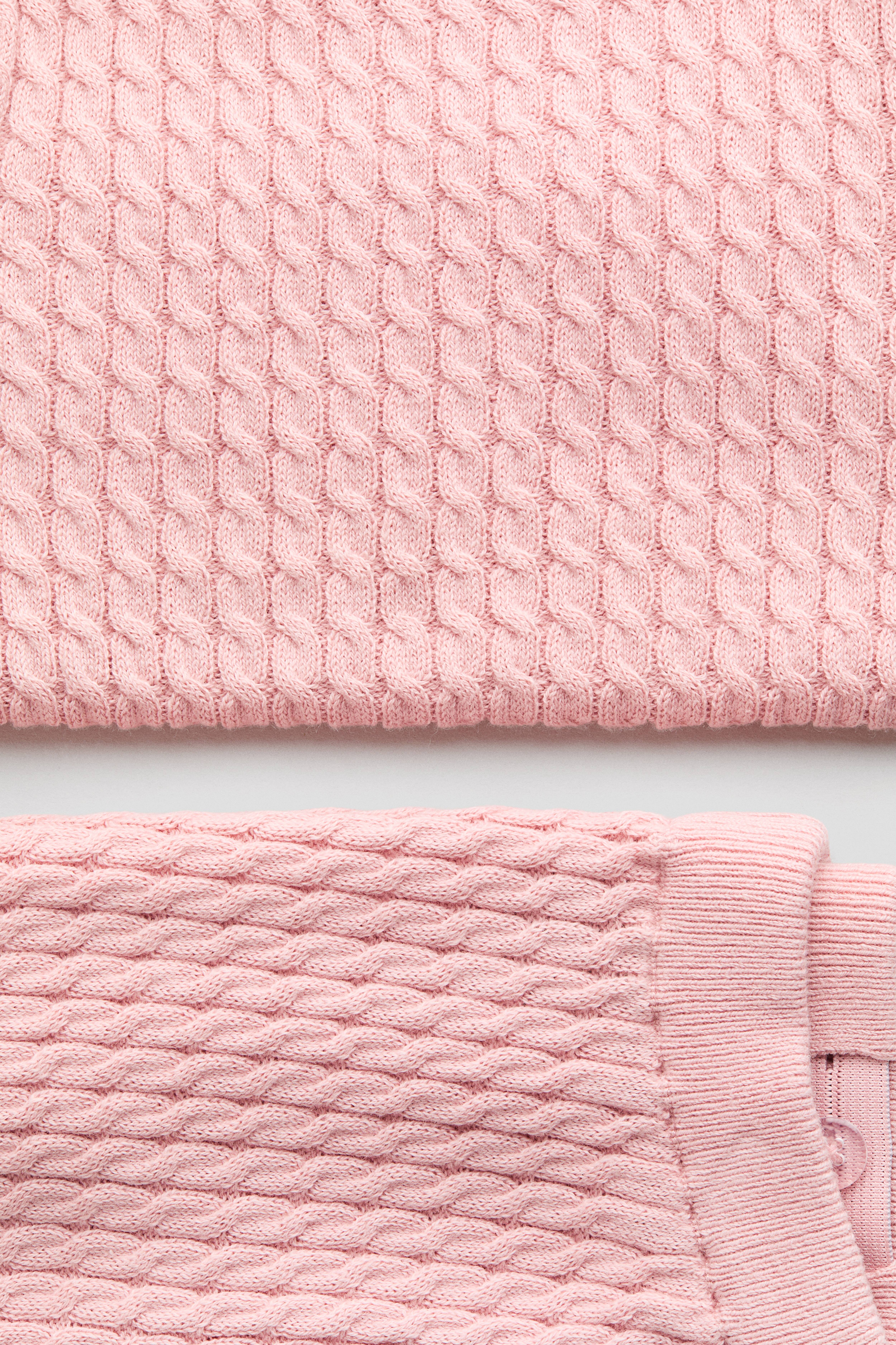 Ensemble 2 pièces en tricot de coton torsadé