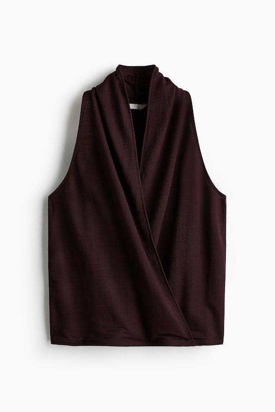 Женские топы H&M Shawl-Collar Wrap Top