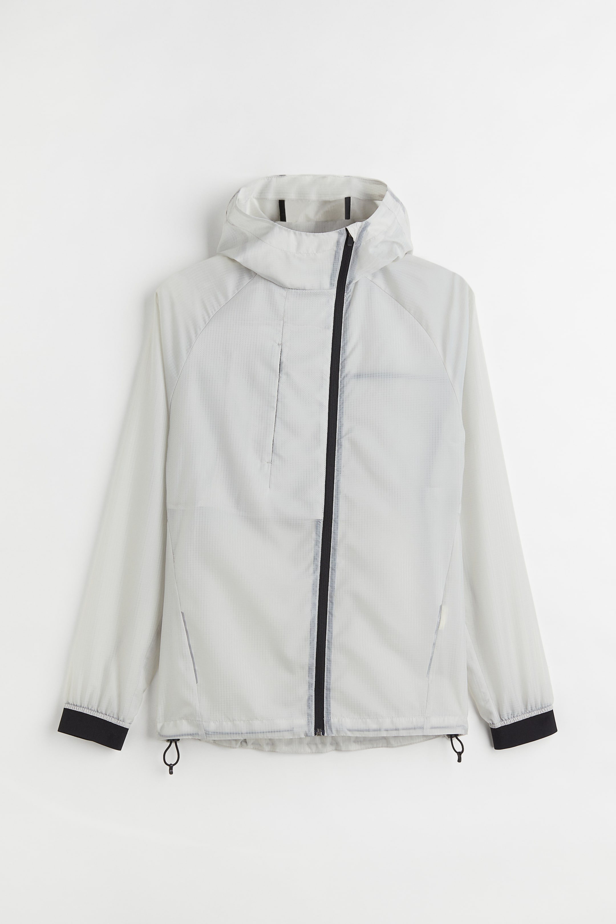 View larger image: Water Repellent Running Jacket - Light grey - Men | H&M AU 1