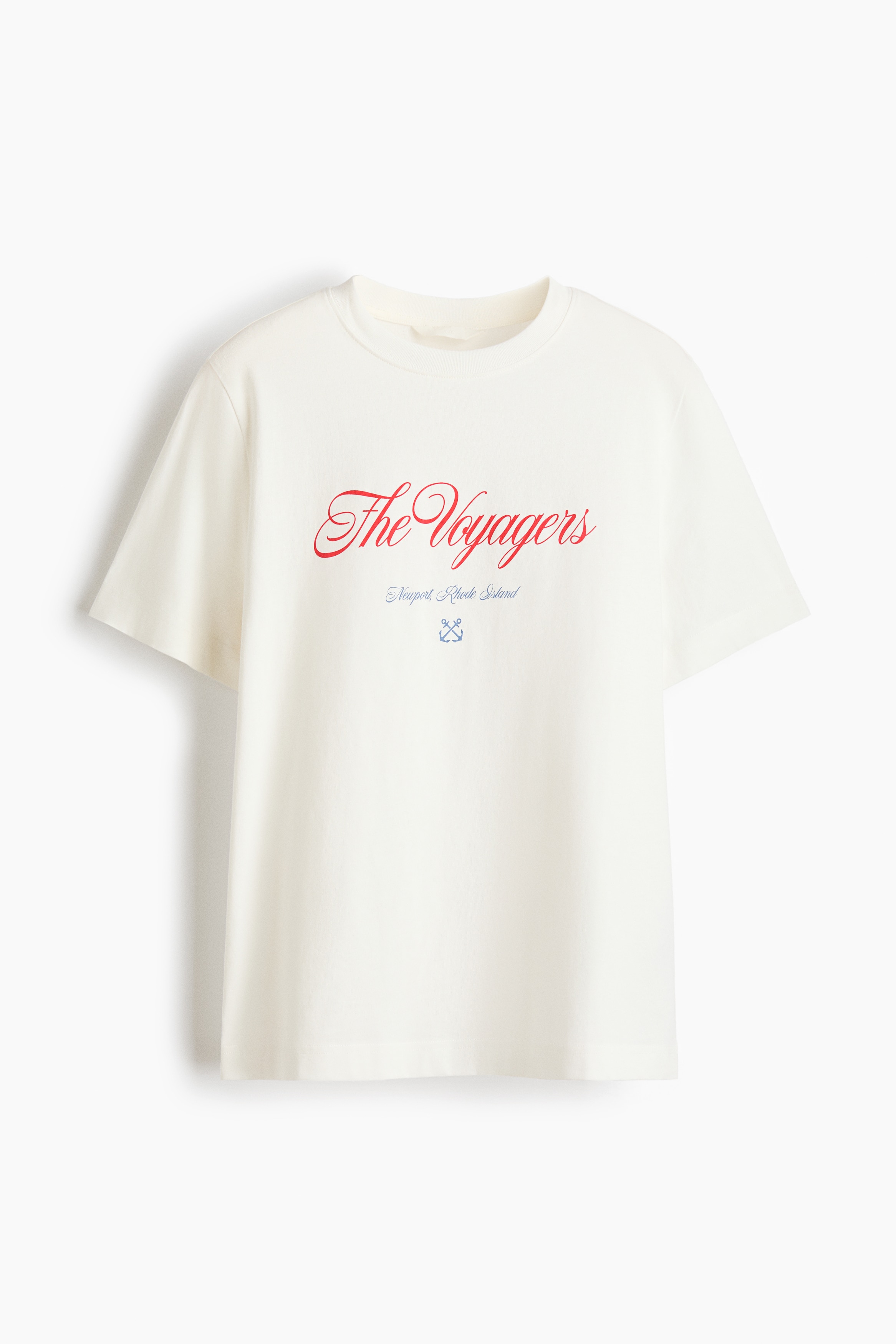 Cotton T-Shirt - White/The Voyagers/White/striped/Pink/Fiorire/Red/striped