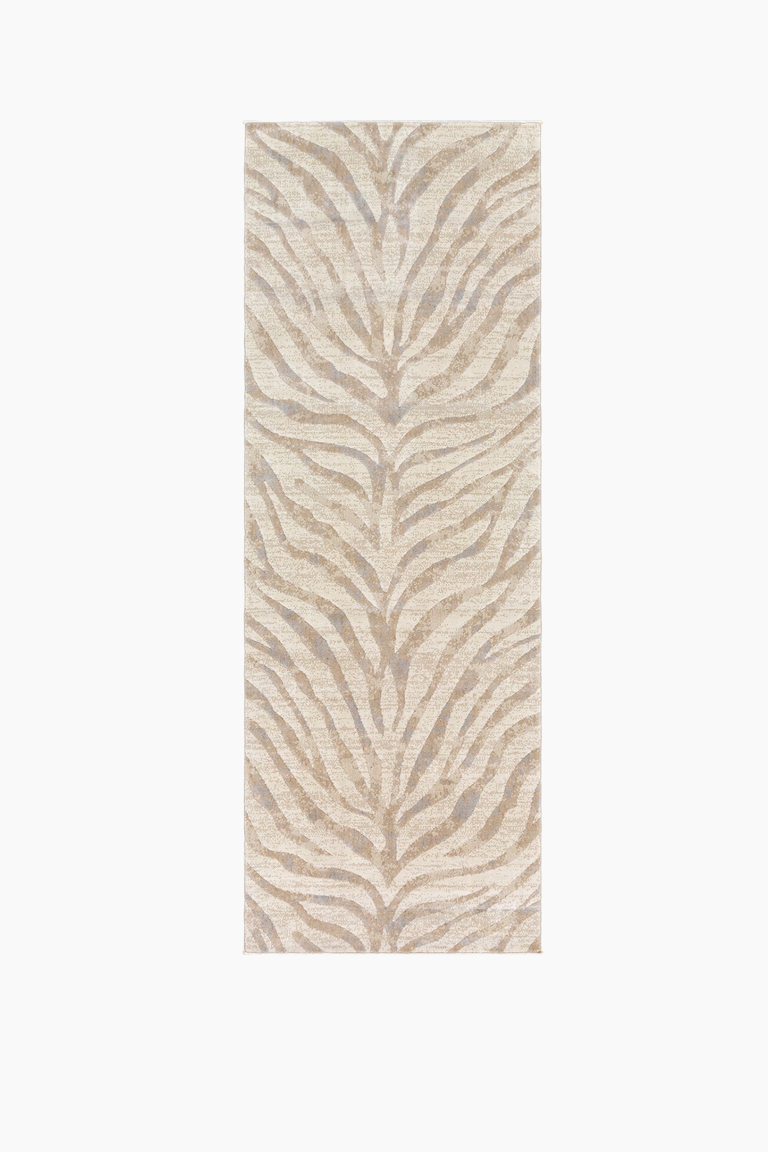 City Animal Print Zebra Boho Rug - Beige/Grey/Yellow