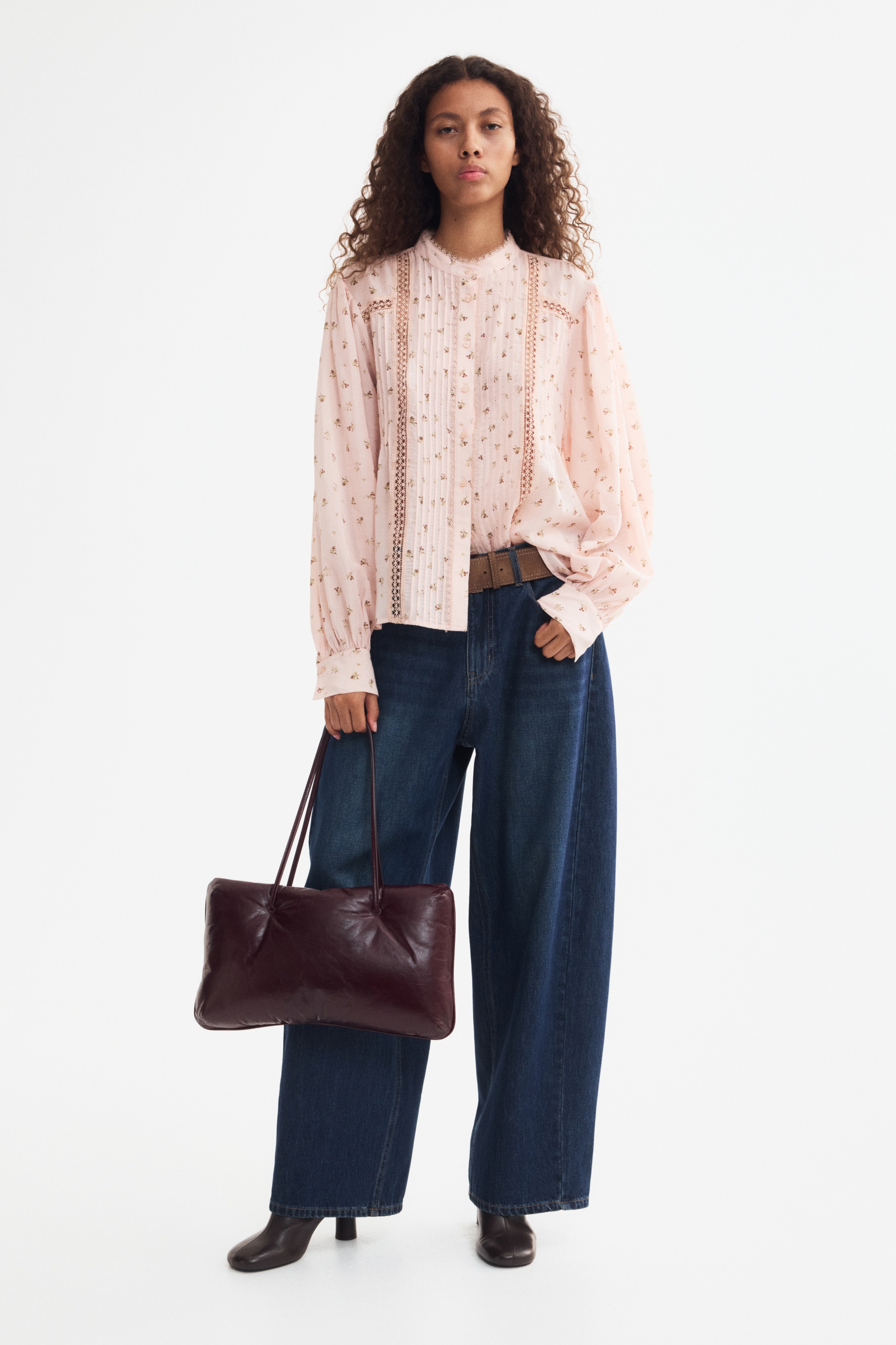 レディース 花柄ブラウス・シャツ | シフォン 他 | H&M JP