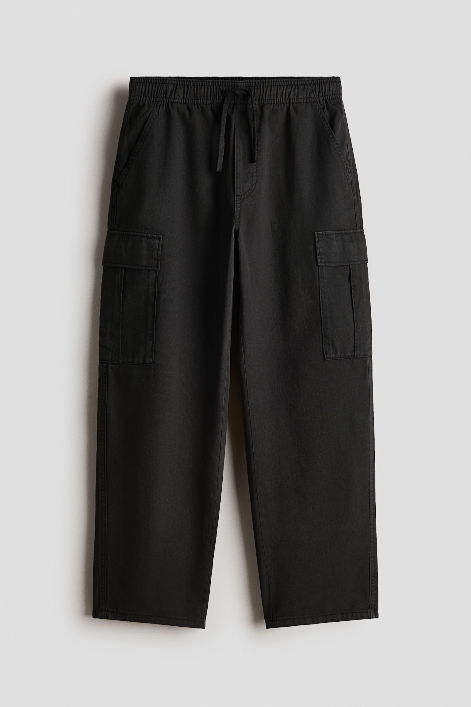 Cargohose aus Baumwolle - Schwarz/Khakigrün