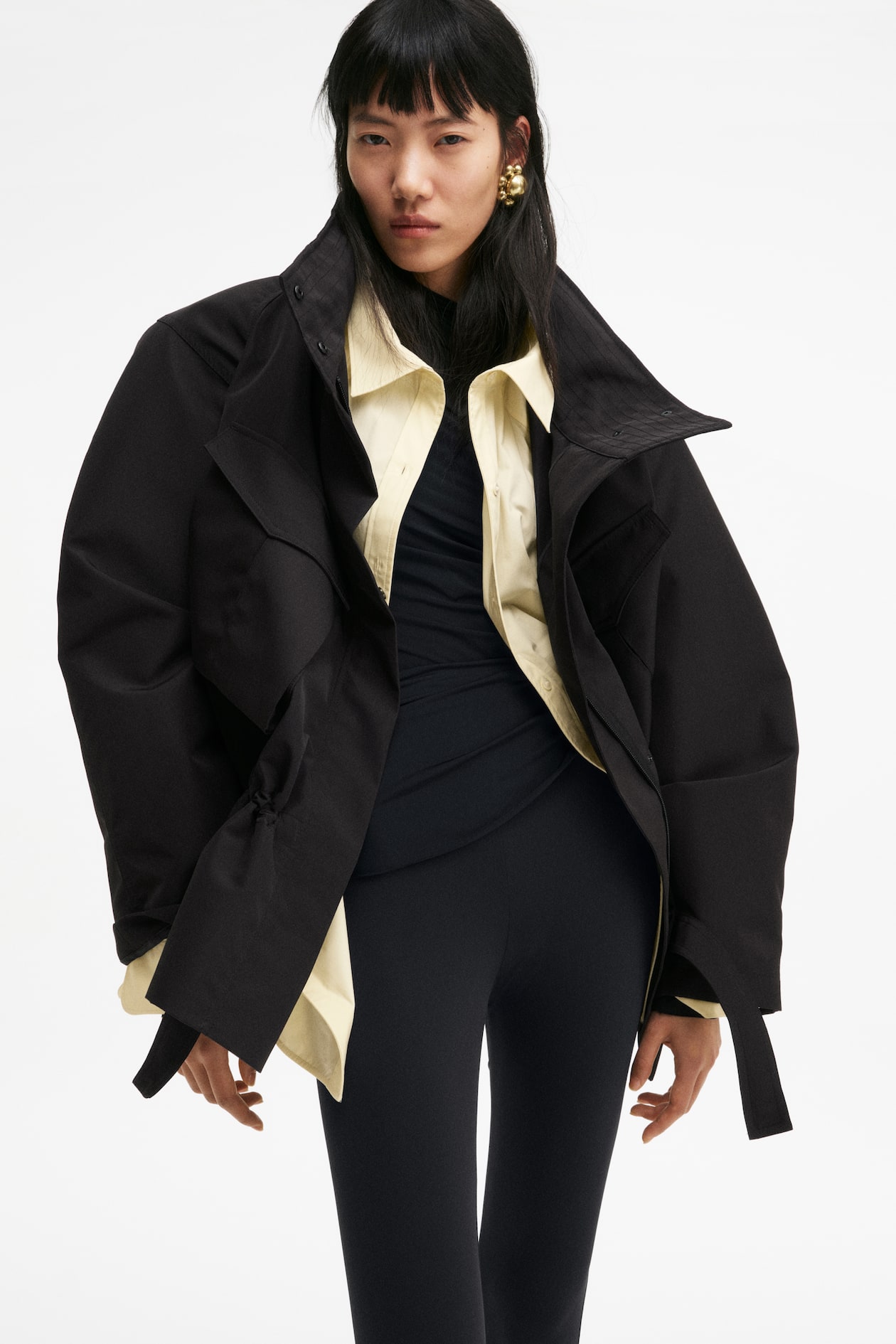 Hooded Peplum Jacket - image 2