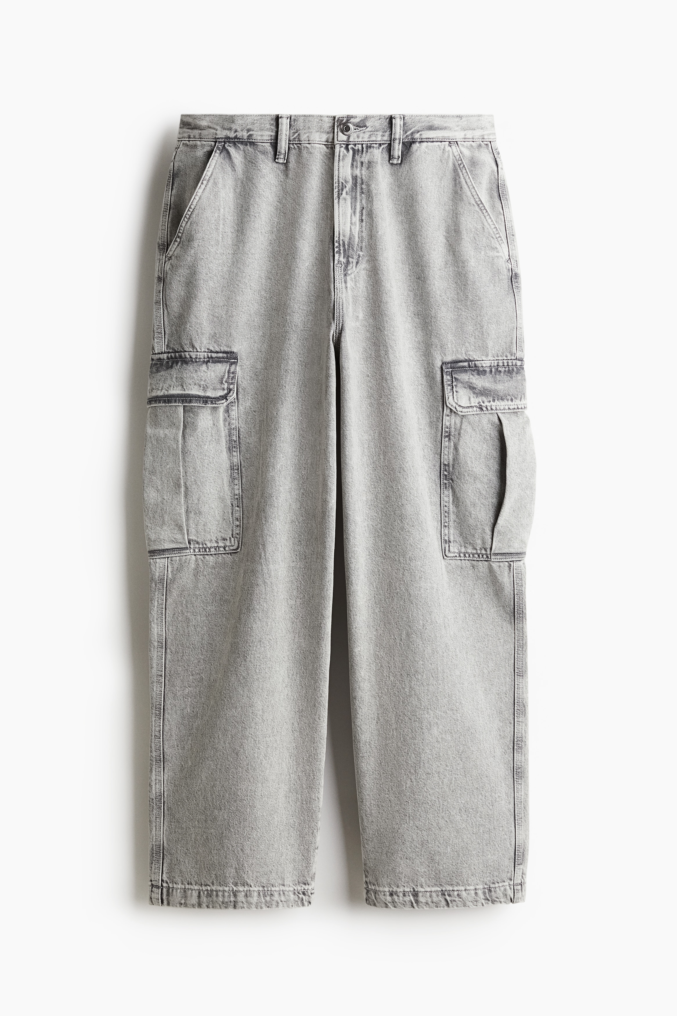 Men's Gris denim pâle Loose Cargo Jeans | H&M CA