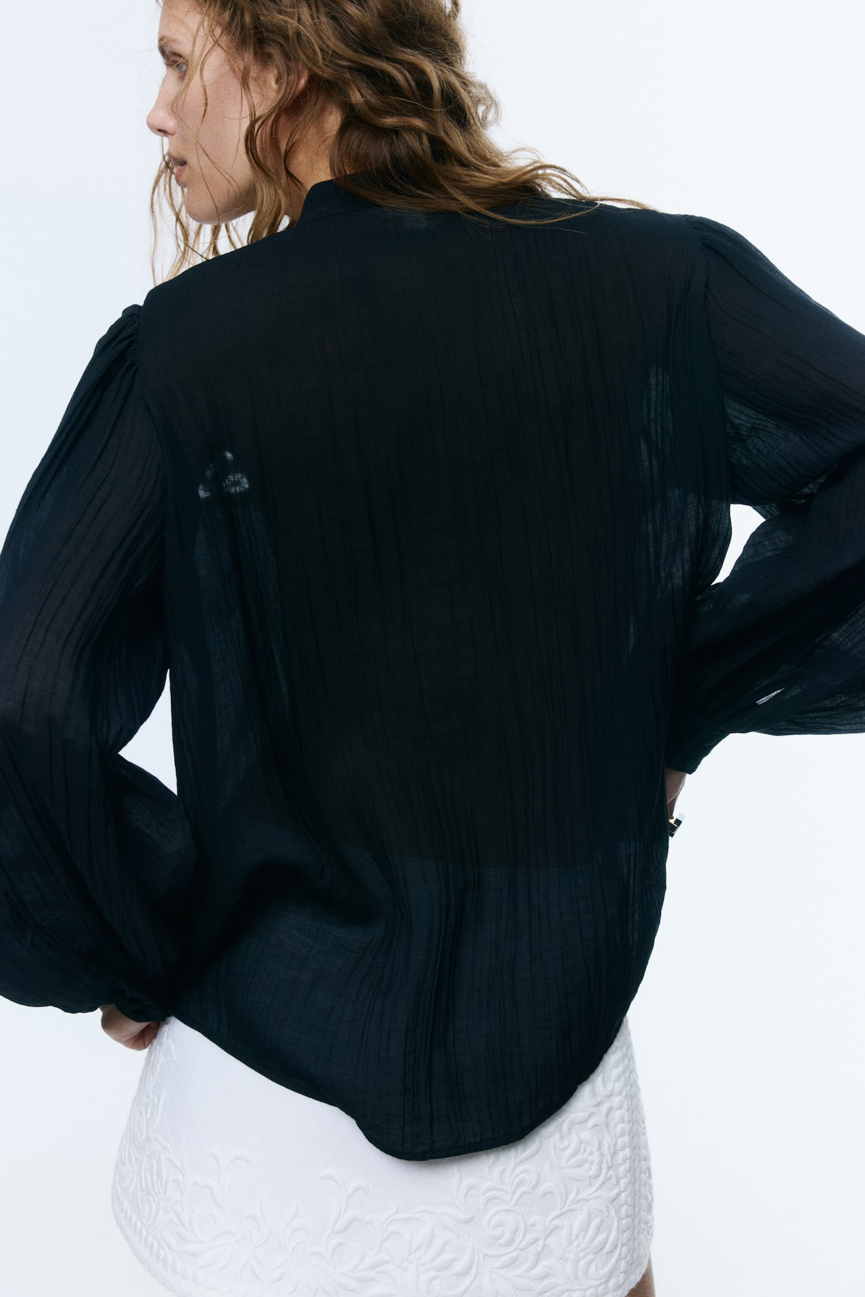 Lace-Yoke Blouse - image 2