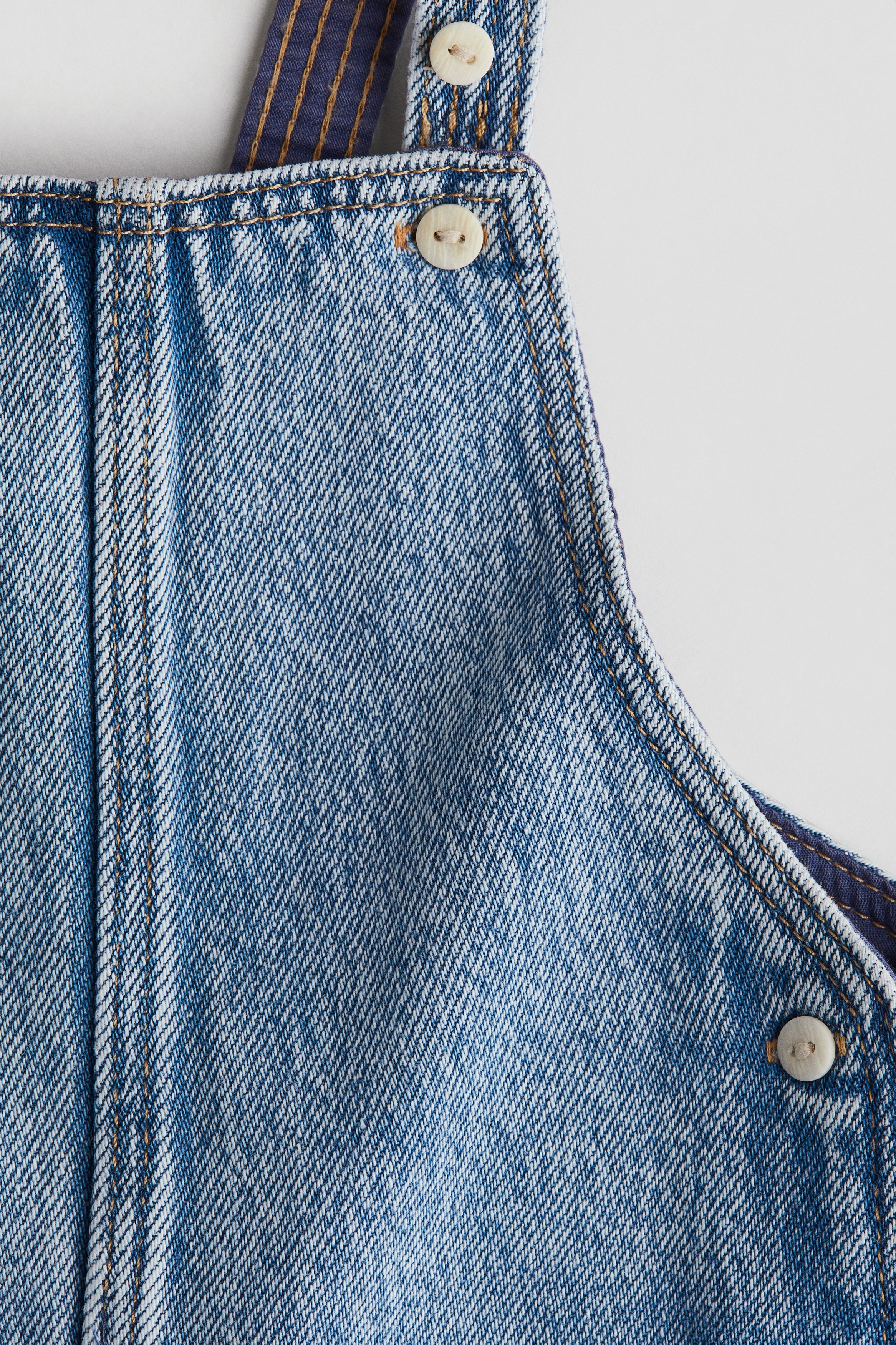 Denim Overall Shorts