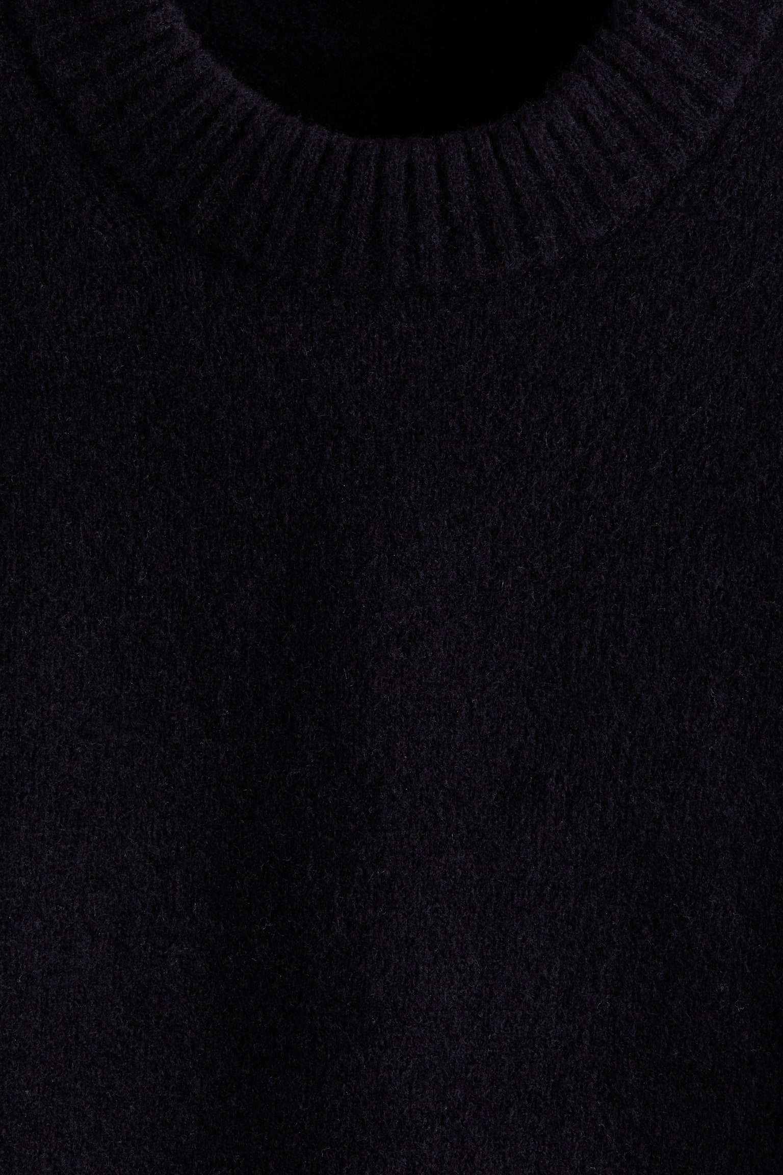 Мужской свитер H&M Regular-Fit Brushed, цвет: Чёрный — фото 5