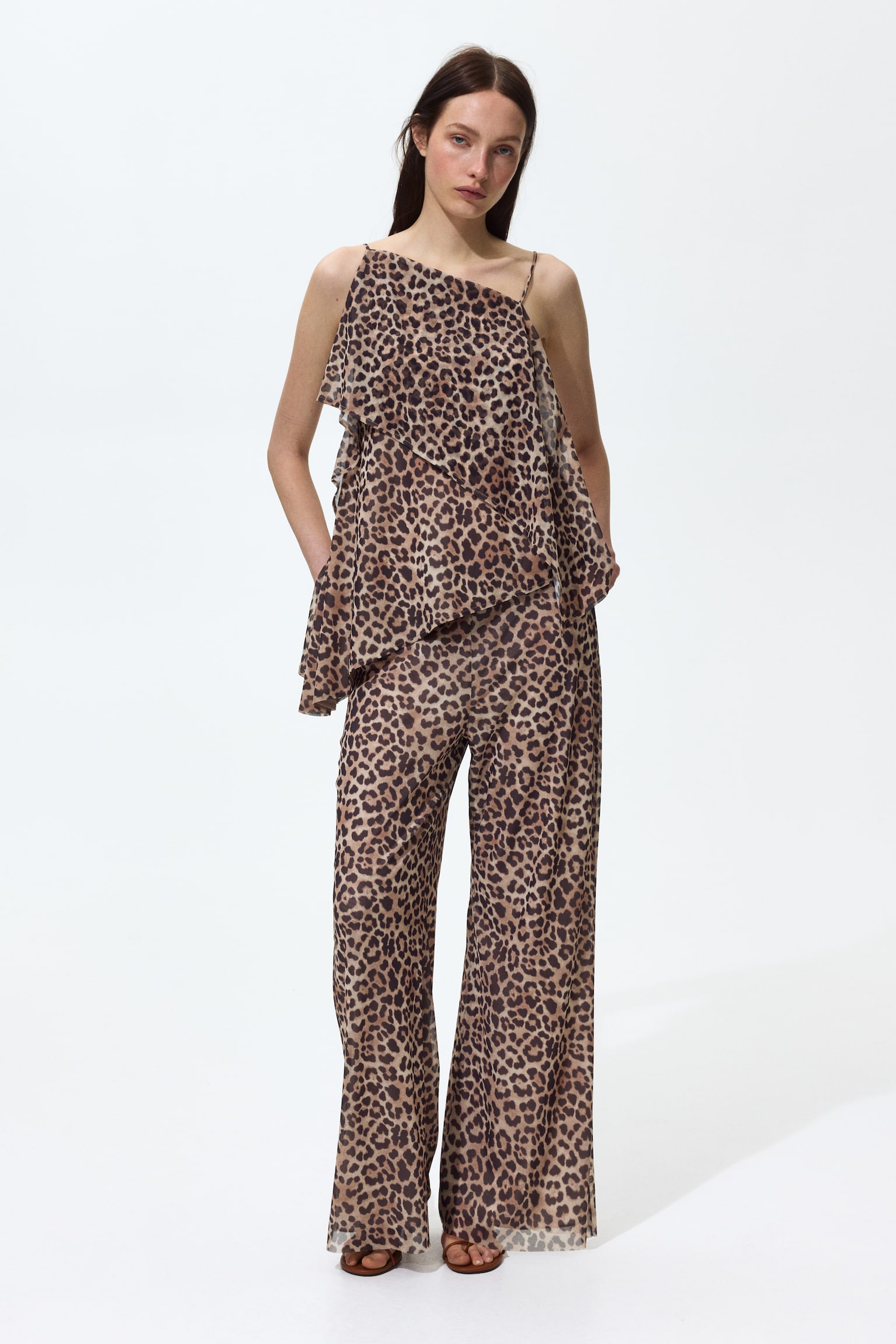 Mesh pull-on trousers - 1