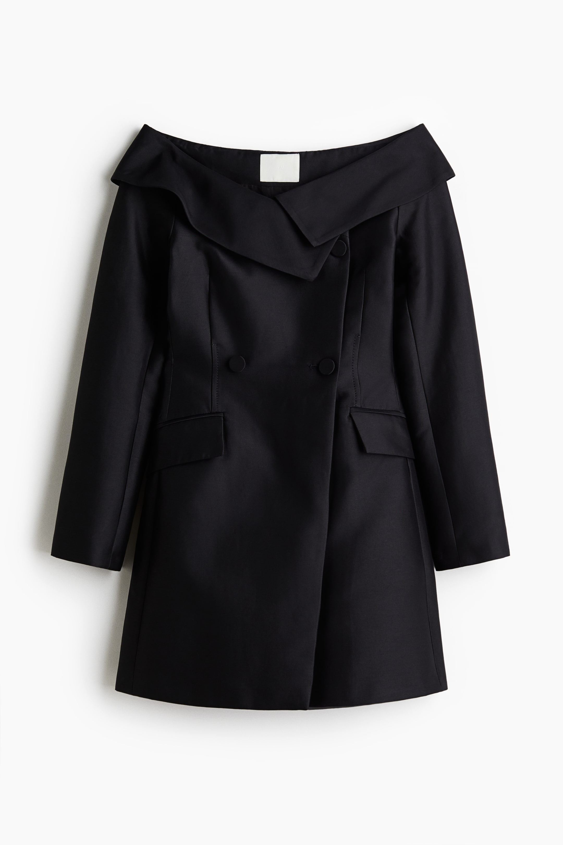 View larger image: Double-breasted blazer dress - Black - Ladies | H&M GB 5