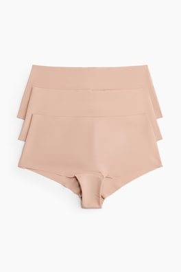 3-pack osynlig trosa shortie