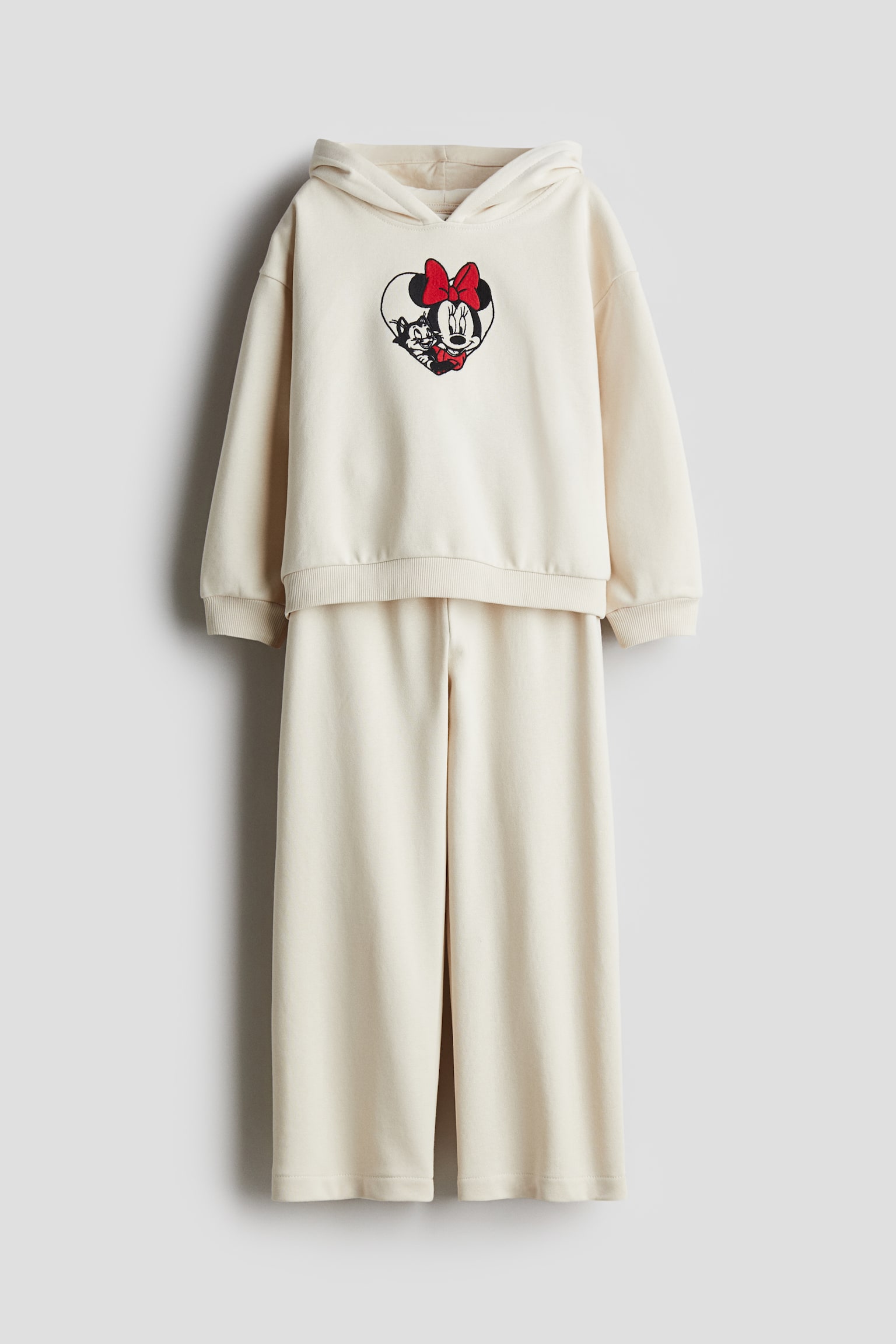 2-piece sweatshirt set - Light beige/Minnie Mouse - 1