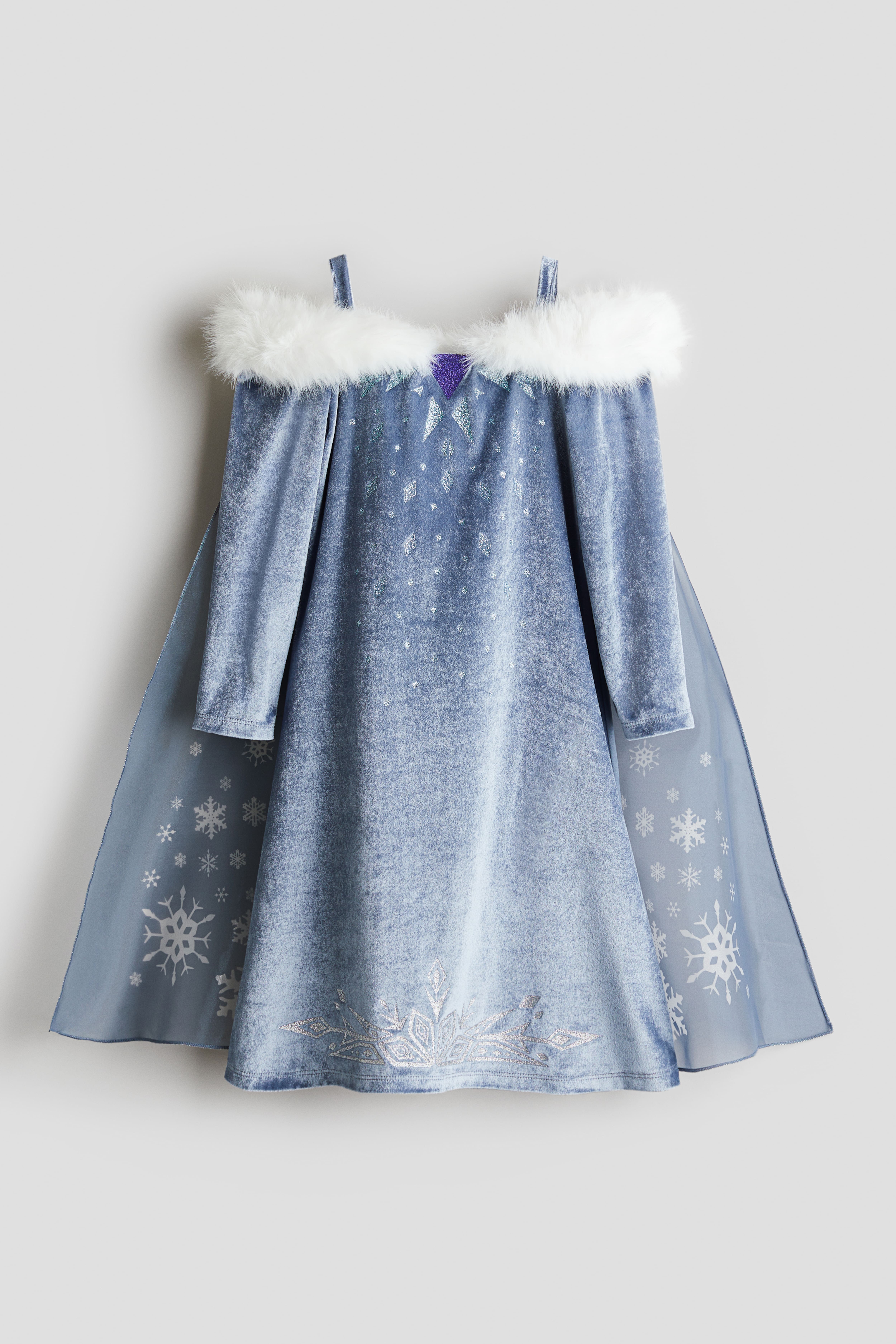 Verkleedjurk Frozen Dusty blauw Frozen KINDEREN H M NL