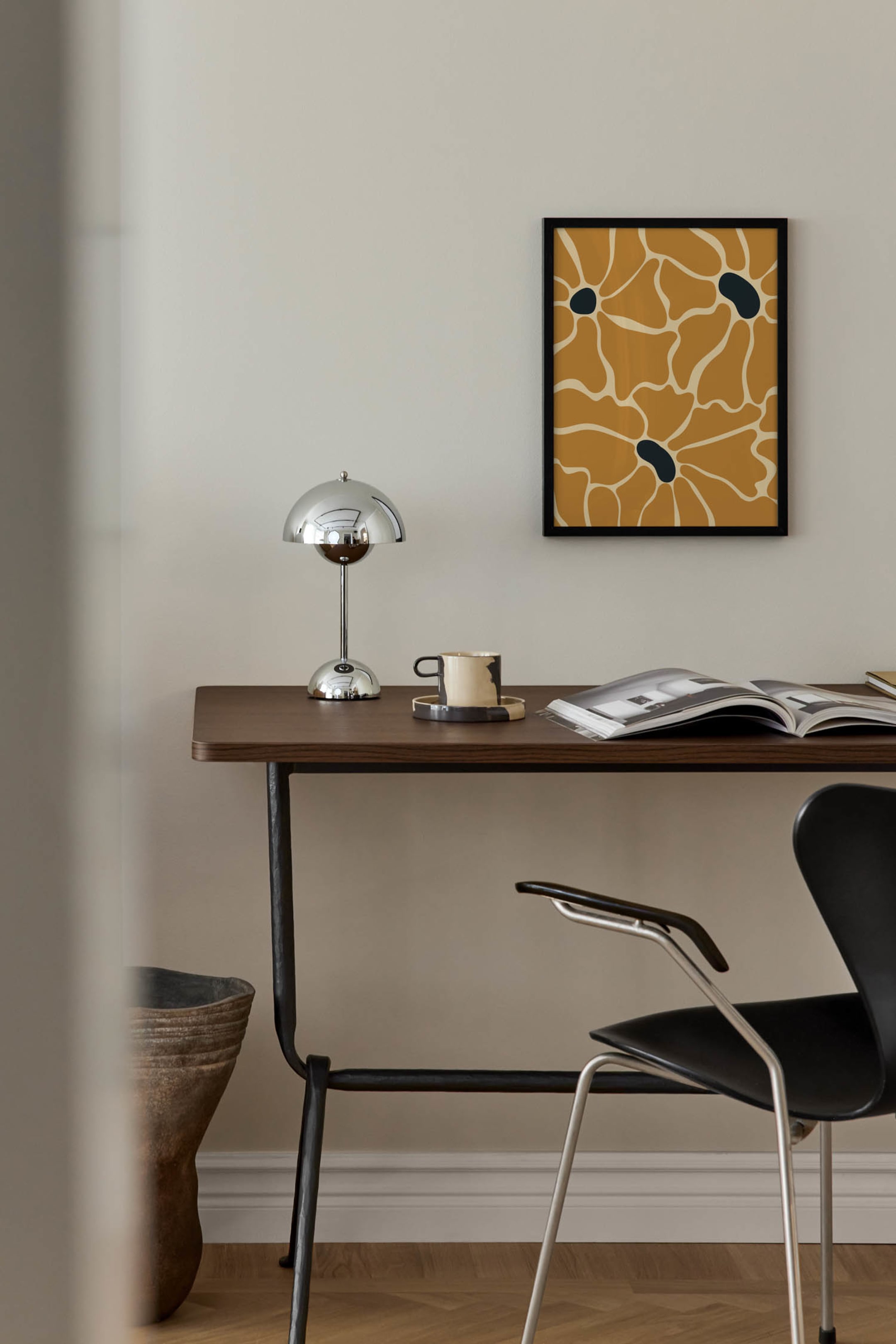 Näytä suurempi kuva: Flower Close-up Juliste - Oranssi - Postery - Home All | H&M FI 1