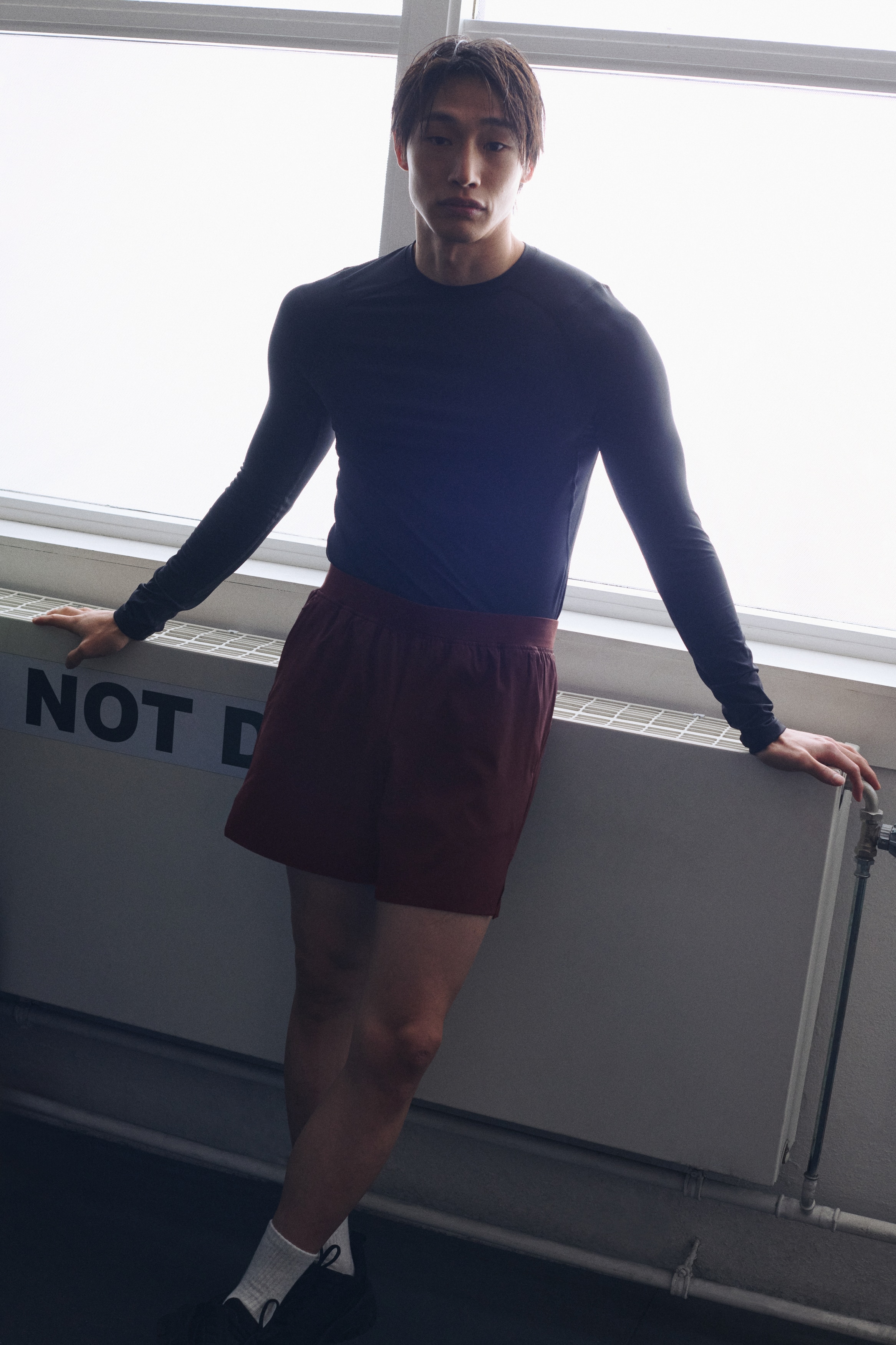 ミッドレングススポーツショートパンツ DryMove™ - バーガンディ/ライトベージュ/ブラック/ライトバーガンディ/グレー/ネイビーブルー/ダークグリーン／パターン