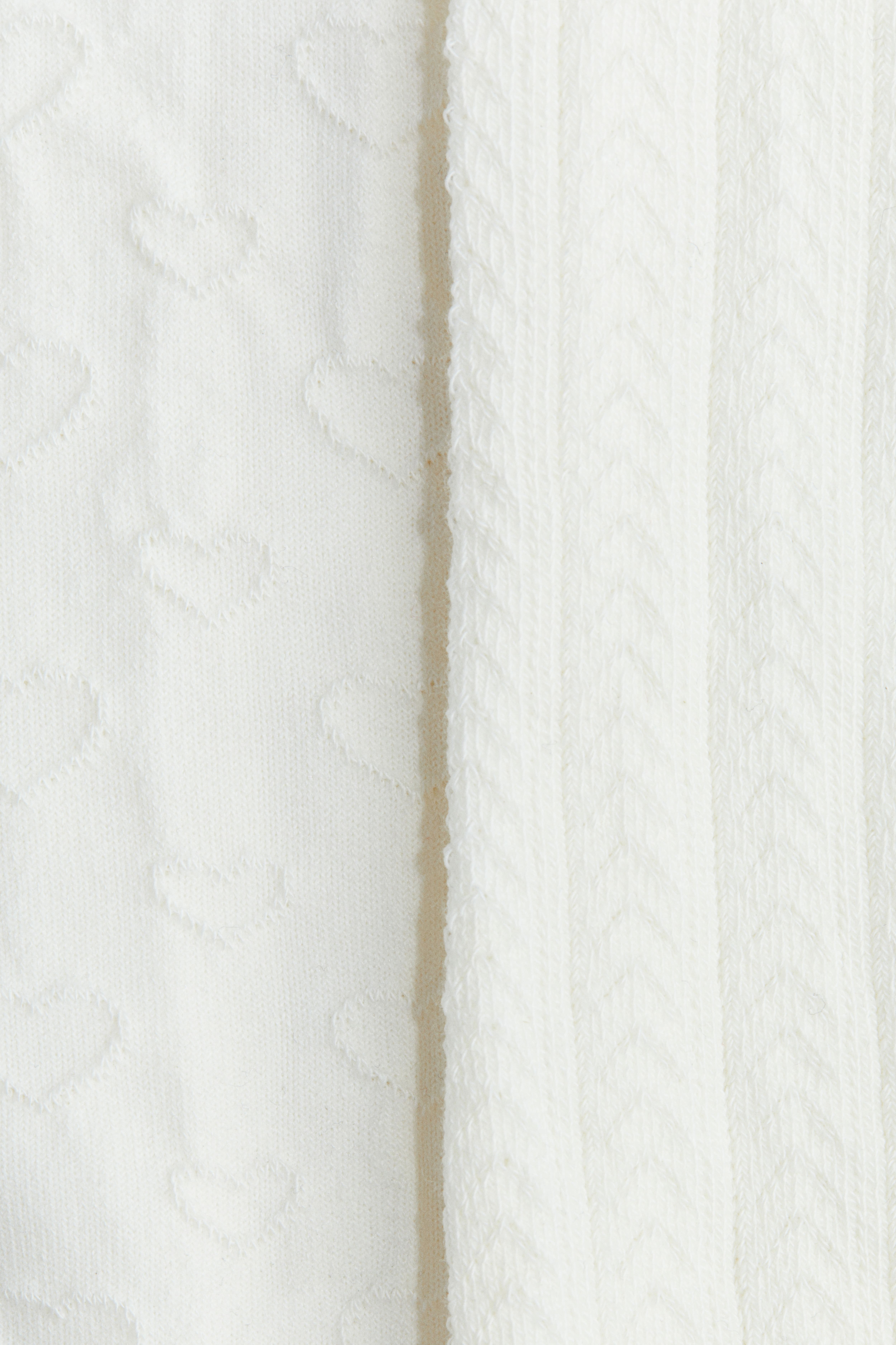 Lot de 2 collants en fin tricot
