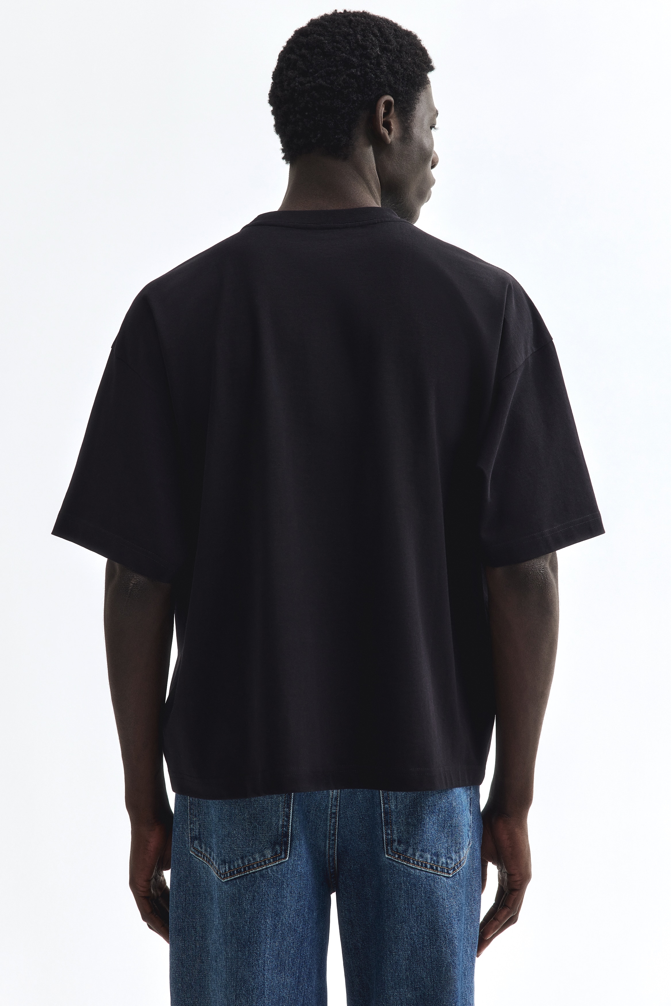 Men's Blue Oversized Cotton T-Shirt | H&M US