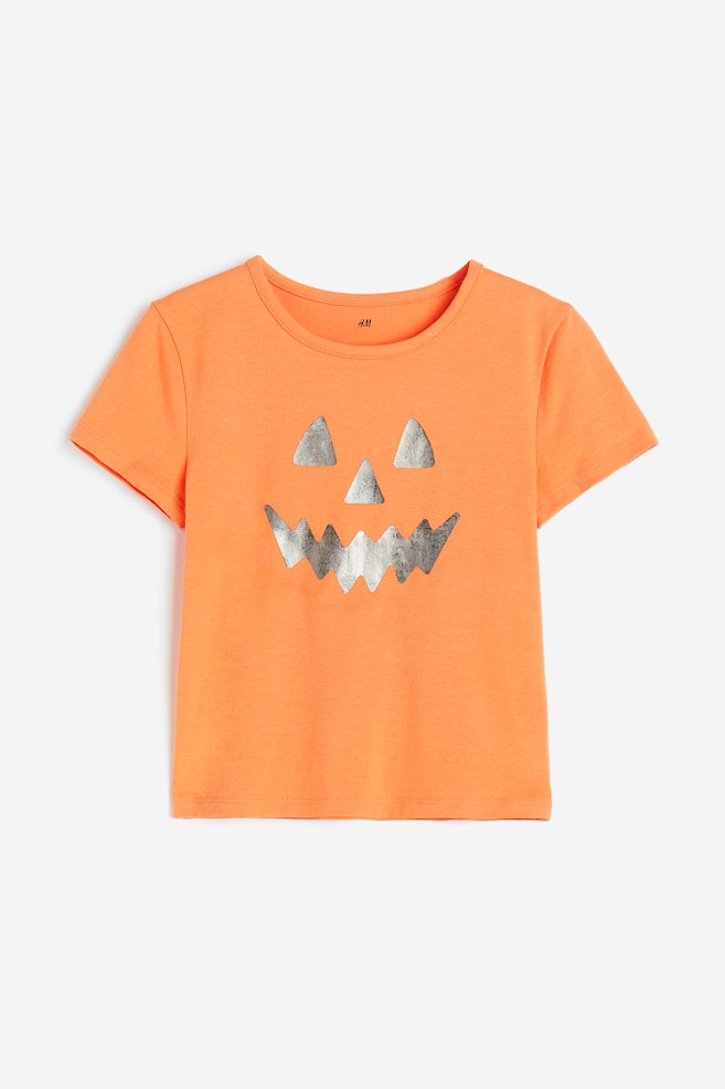 T-Shirt mit Print - Orange/Kürbis/Hellgrün/Blumen/Hellrosa/Blumen/Hellgrün/Venice Beach/Hellblau/South Carolina/Cremefarben/Gestreift/Weiß/Braun - 2