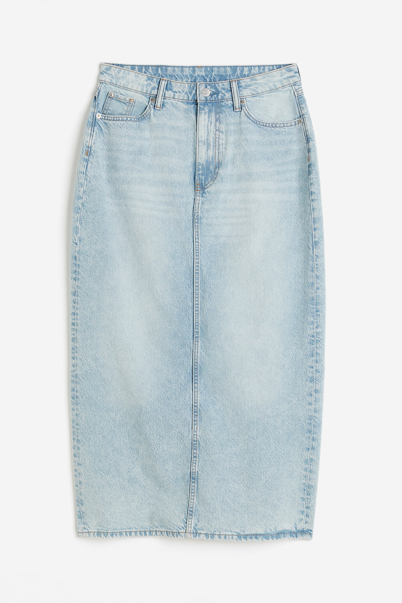 Denim Skirt - Light denim blue/Dark grey/Denim blue - 1