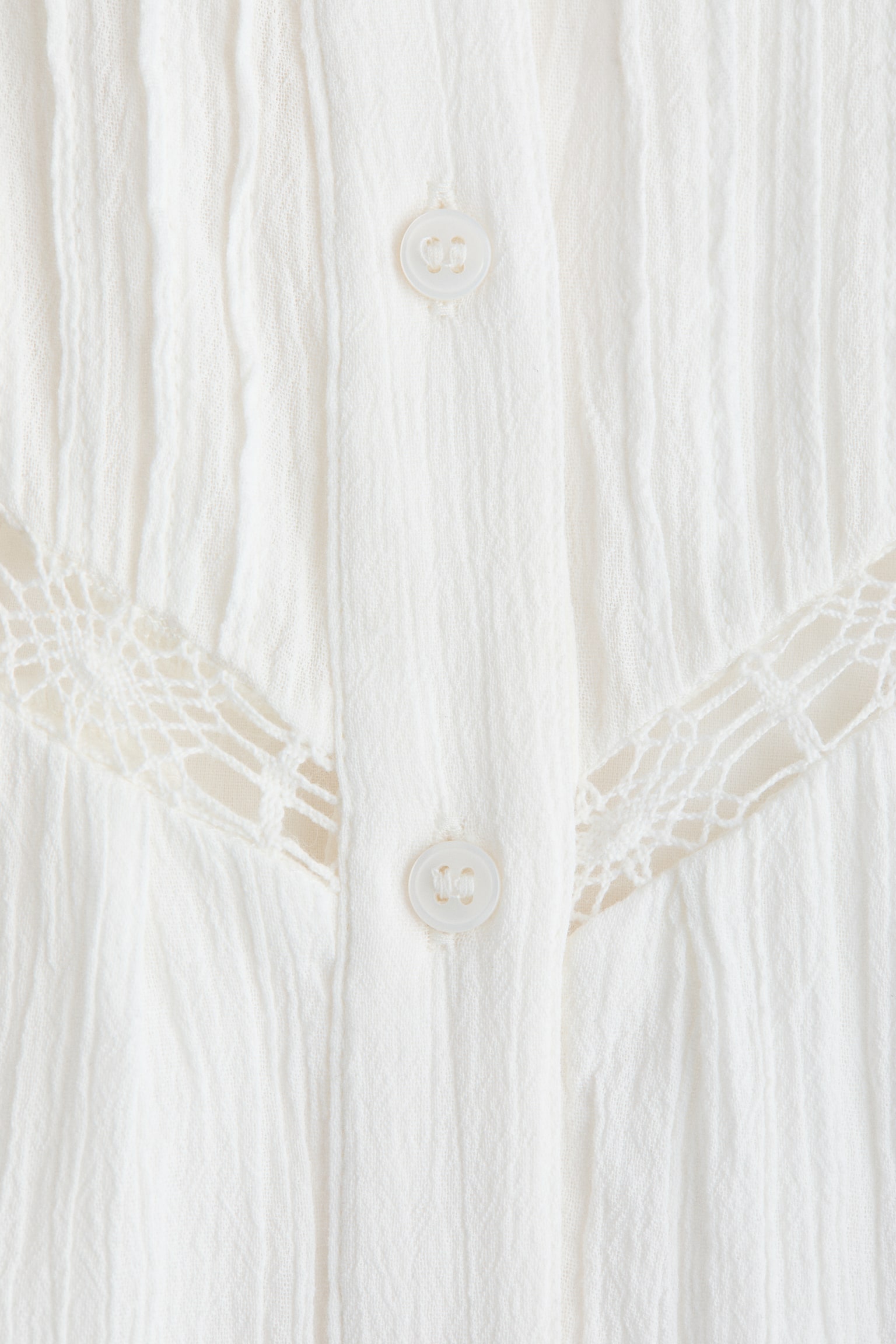 שמלת טוניקה מכותנה - לבן - 2