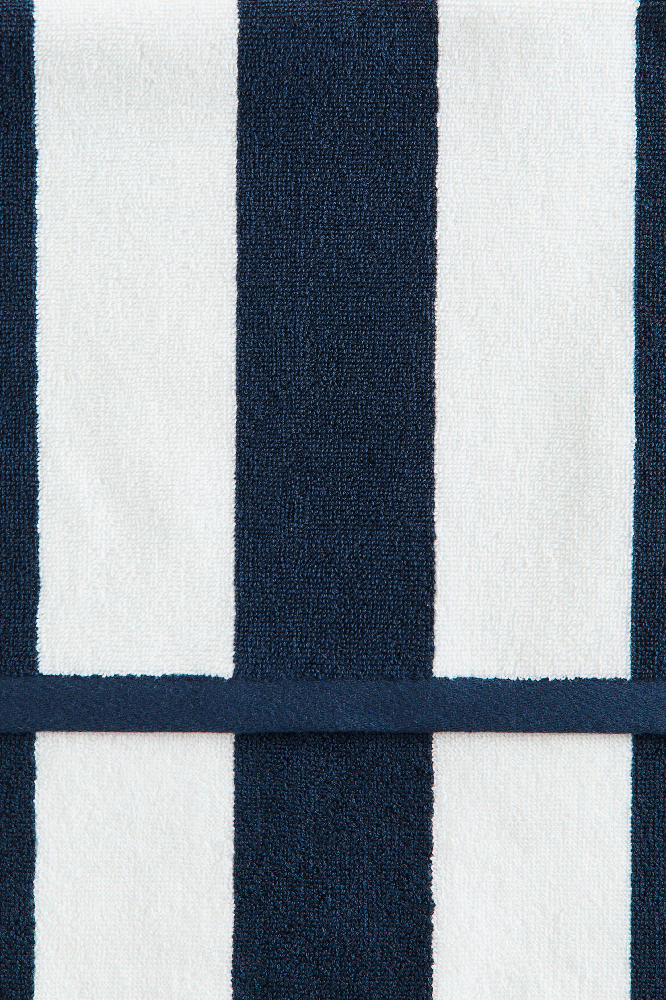 View larger image: Bath towel - Navy blue/Striped - Home All | H&M GB 3