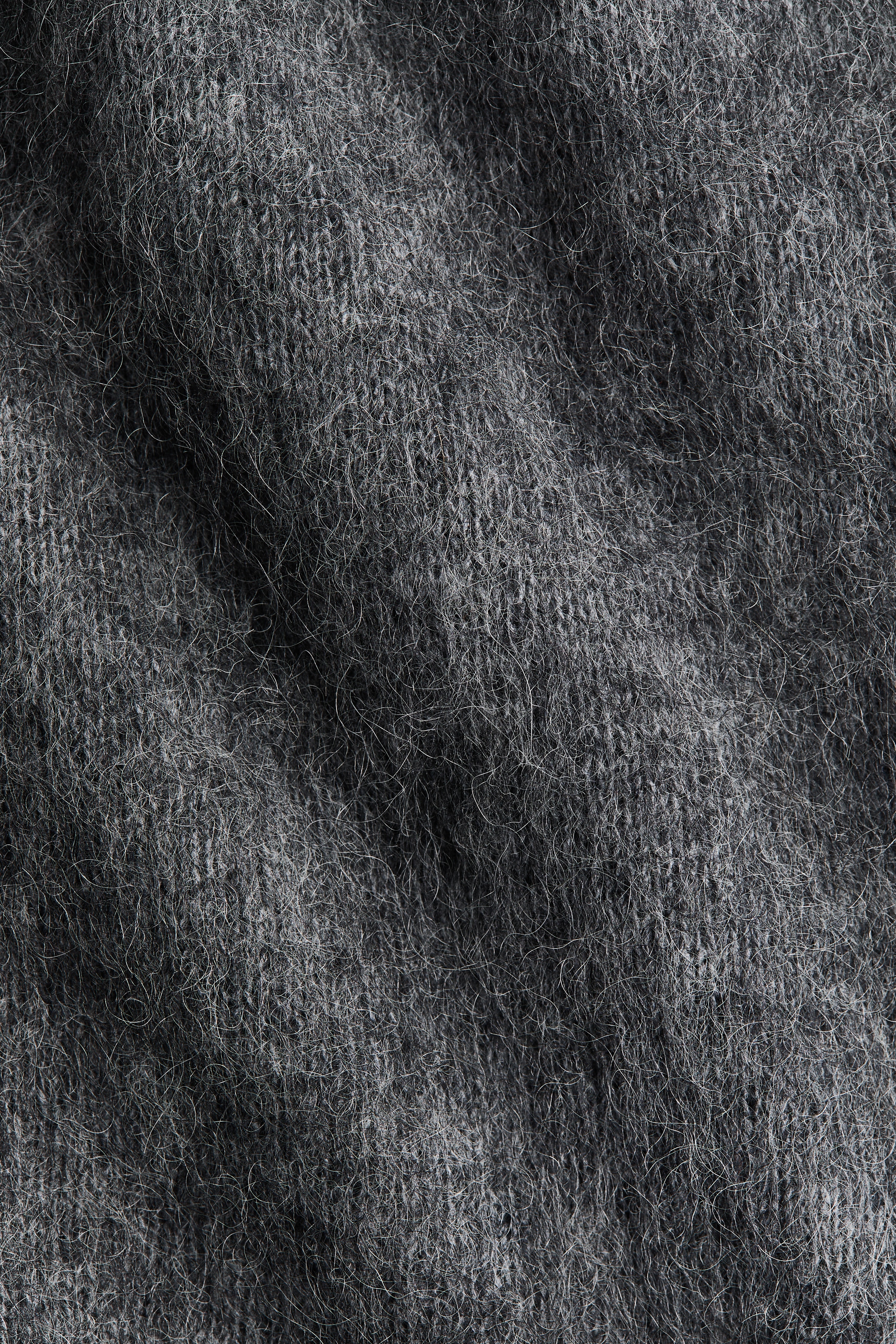 Open-back mohair-blend dress