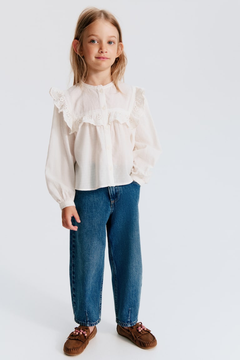 Loose Fit Barrel Jeans