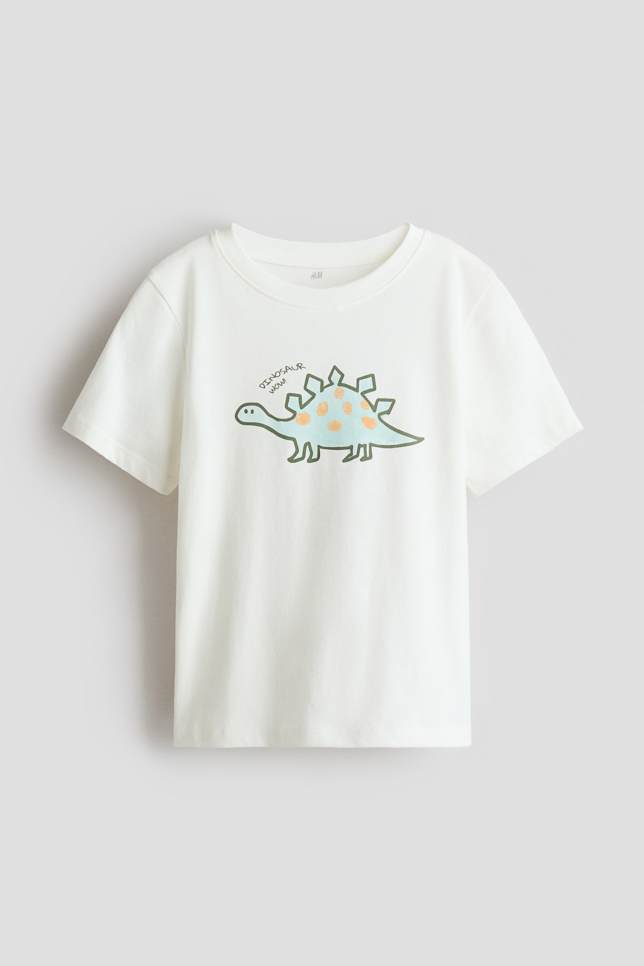 View larger image: Printed cotton T-shirt - White/Dinosaur - Kids | H&M SG 5