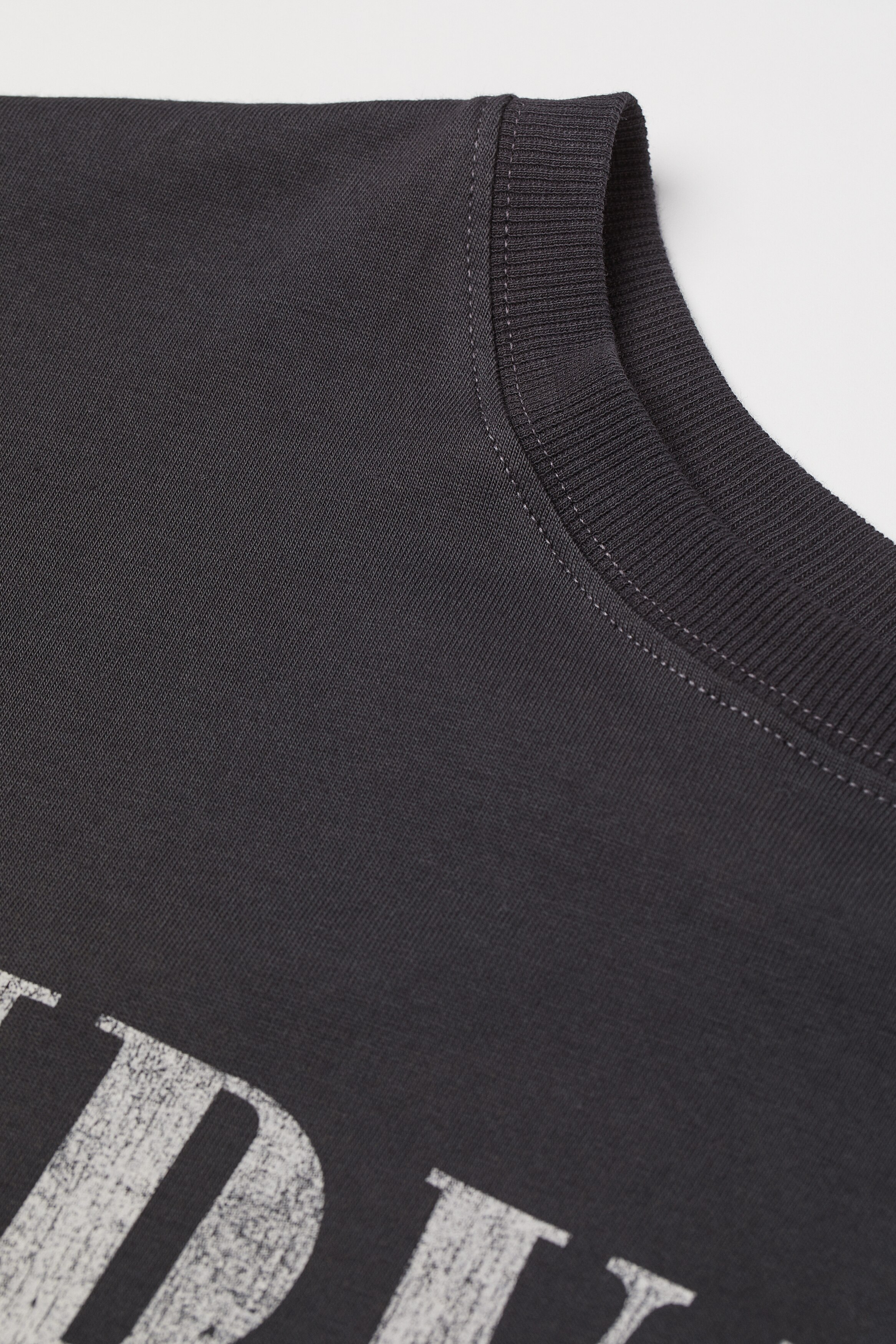 Oversized motif-detail T-shirt - Dark grey/Bambi - Ladies Oversized motif-detail T-shirt - Dark grey/Bambi - Ladies