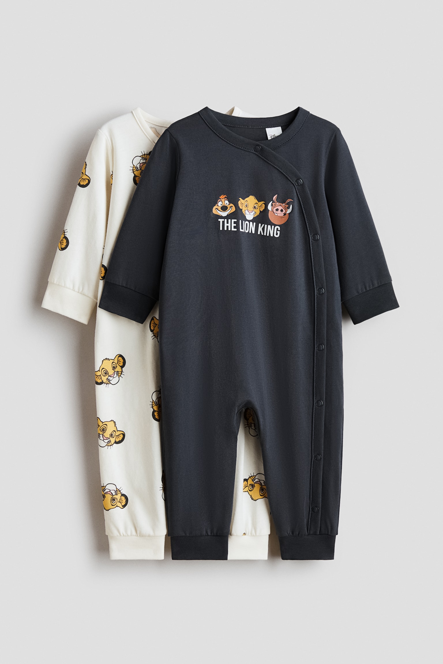 2 perechi de pijama cu imprimeu - Gri-închis/Regele Leu/Roz/Minnie Mouse/Albastru-prăfuit/Superman/Turcoaz/Regele Leu/Verde-deschis/Mickey Mouse/Roșu/Minnie Mouse/Dusty blue/Mickey Mouse/Roz-deschis/Minnie Mouse/Roz-deschis/Bambi - 1