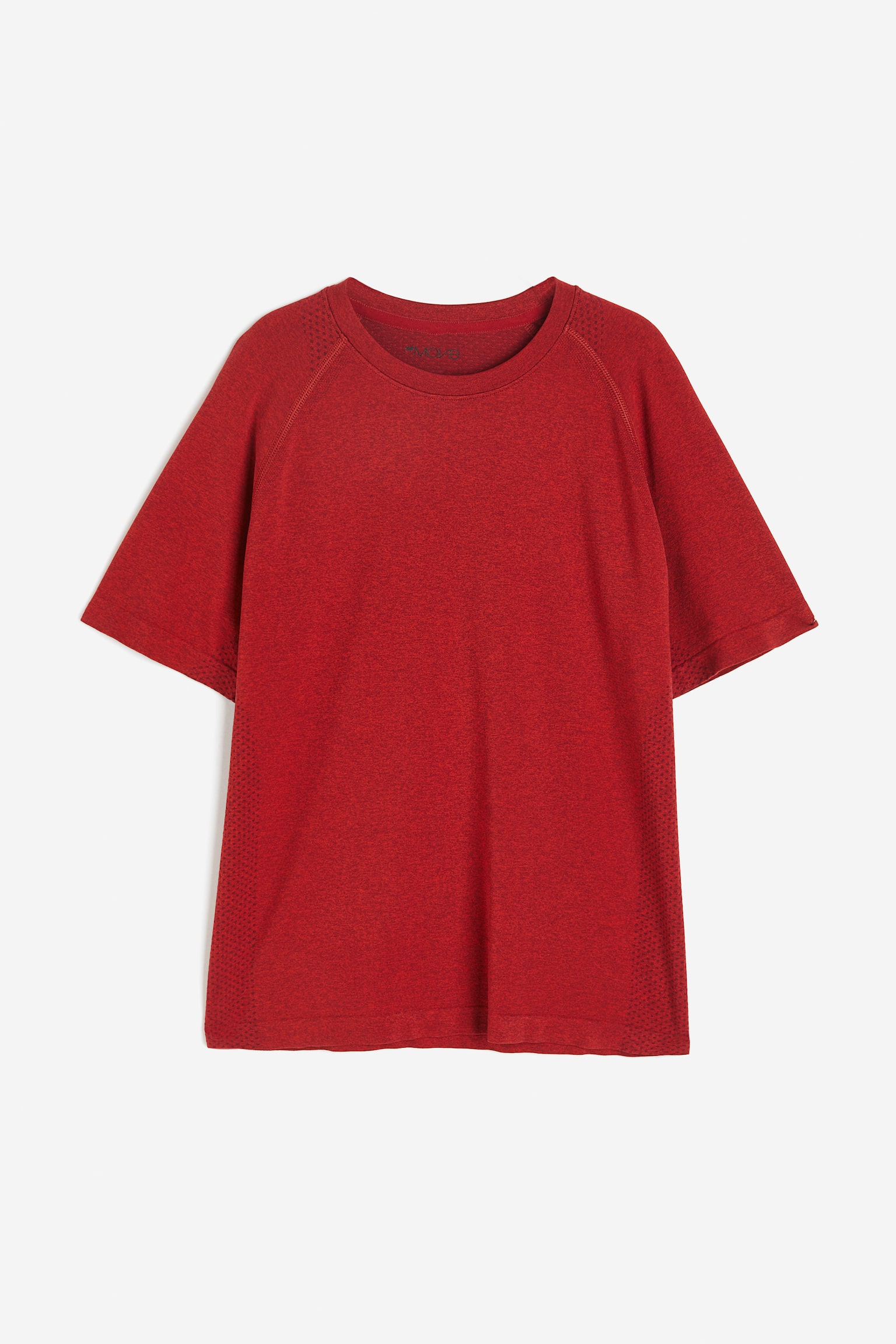 Seamless Activewear Tee In DryMove™ - Dark red marle/Dark grey marle - 1