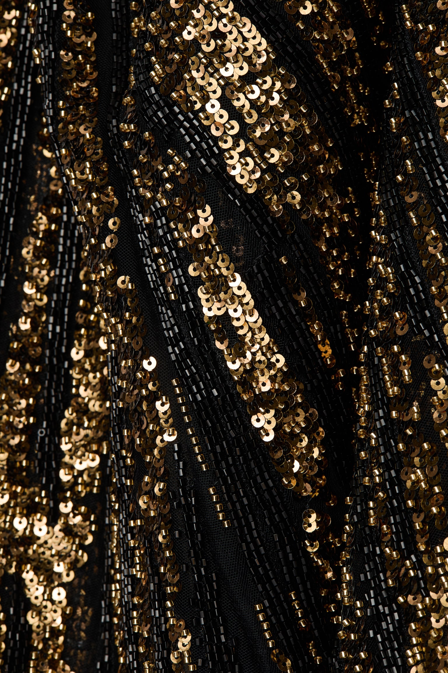 Женское платье H&M Embellished Bandeau, цвет: Чёрный / Золотой — фото 3